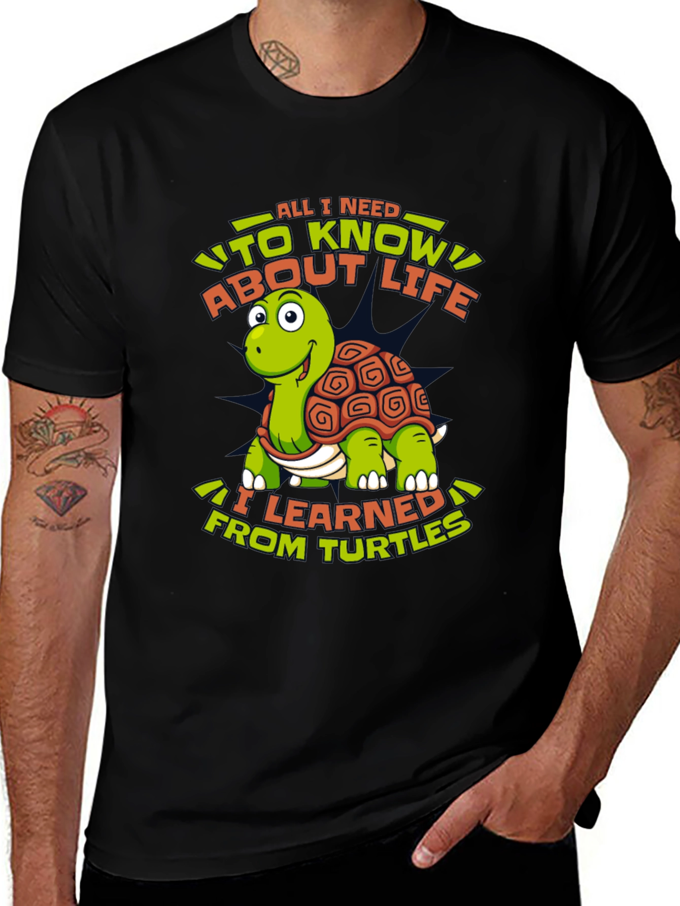 Variant 14 of Turtle Life Lesson Graphic Tee