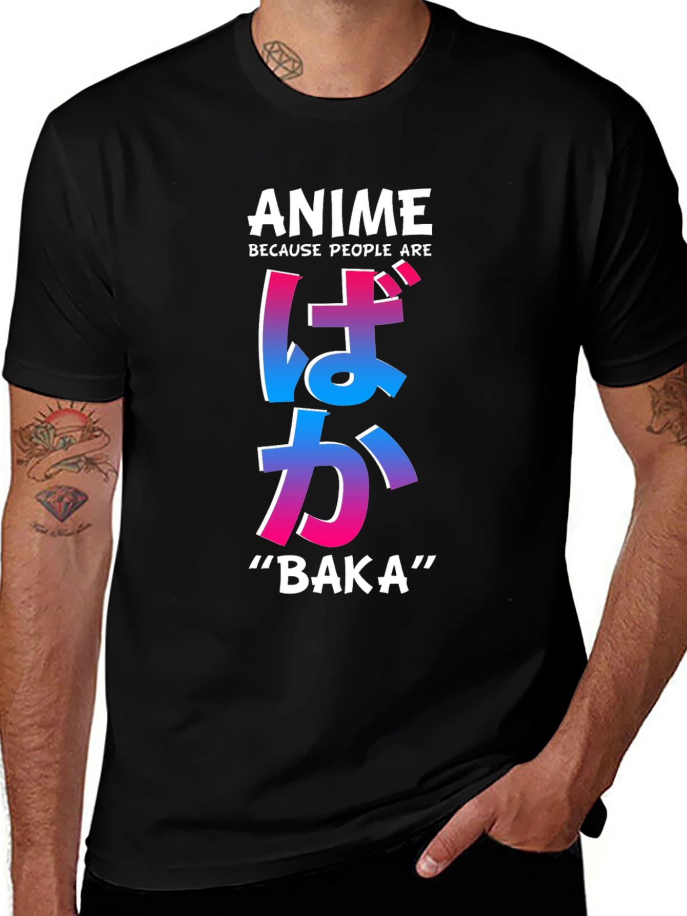 Variant 15 of Anime Baka T-Shirt - Trendy Graphic Tee