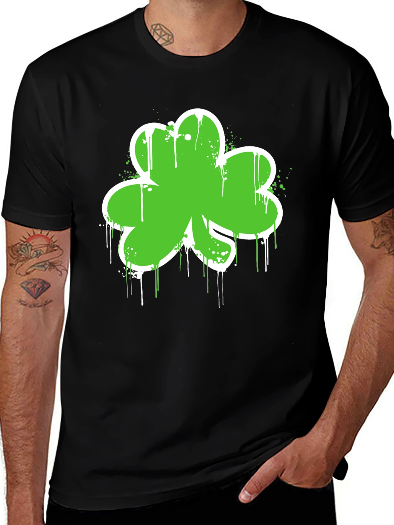 Variant 11 of Lucky Green Shamrock T-Shirt
