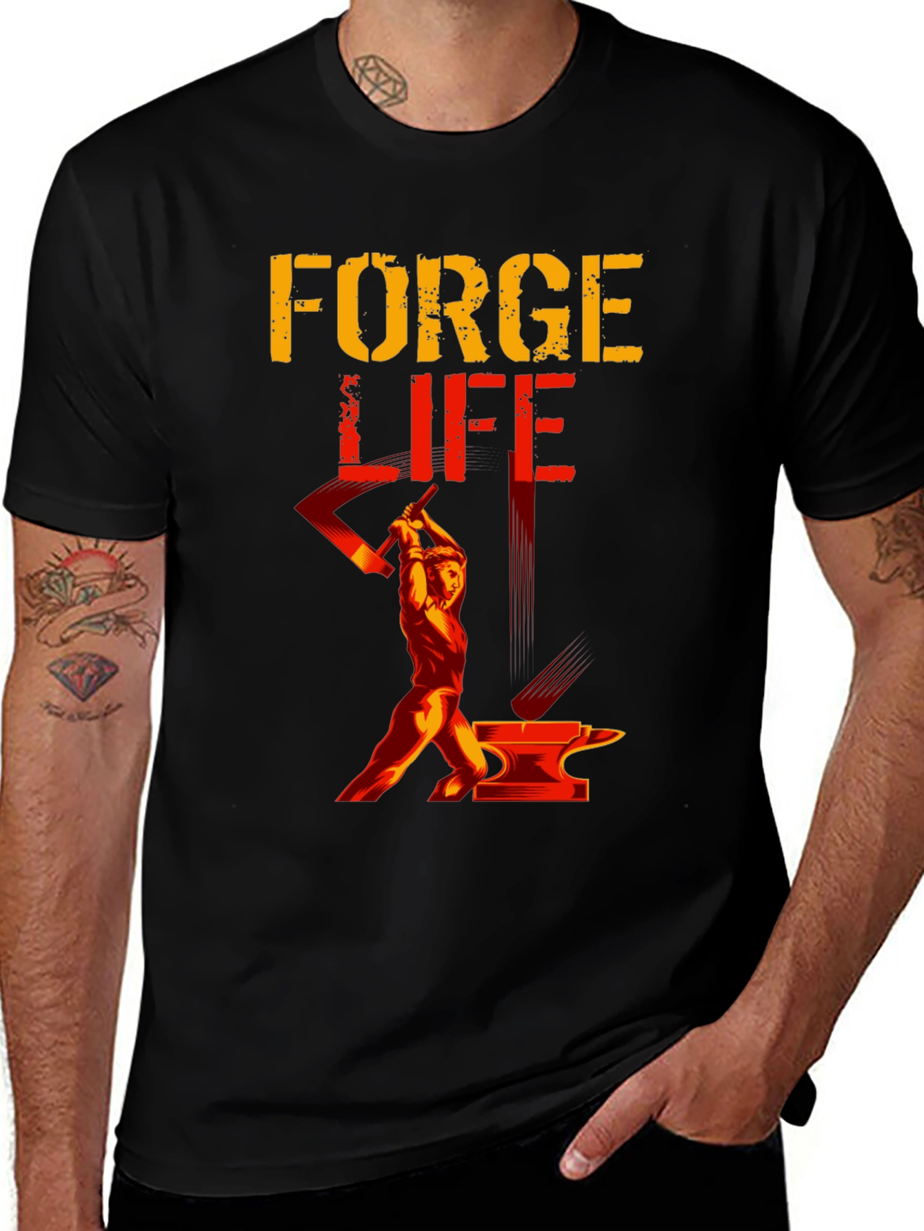 Variant 23 of Forge Life Black T-Shirt