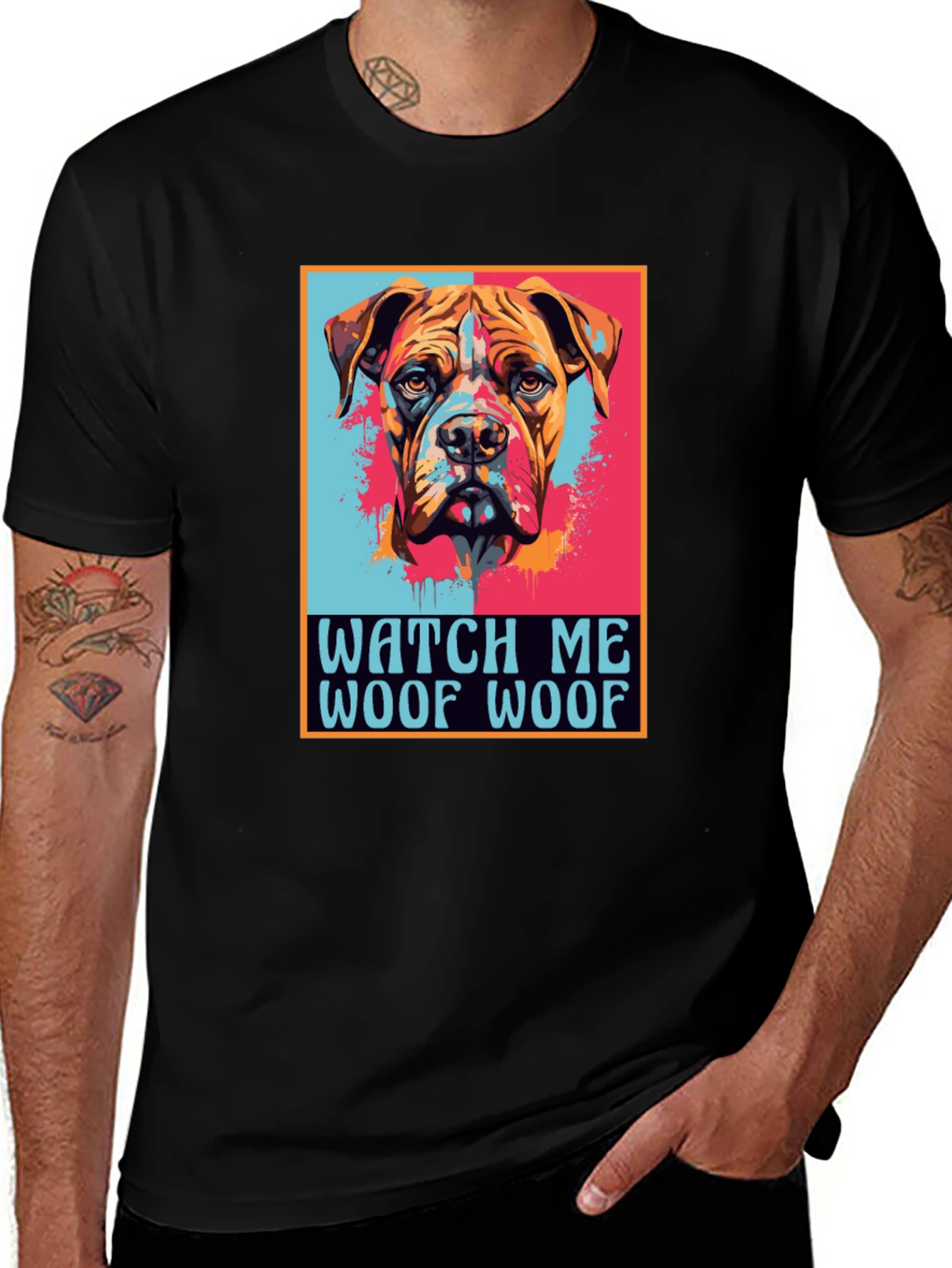 Variant 27 of Dog Graphic Print Tee - Watch Me Woof Woof!