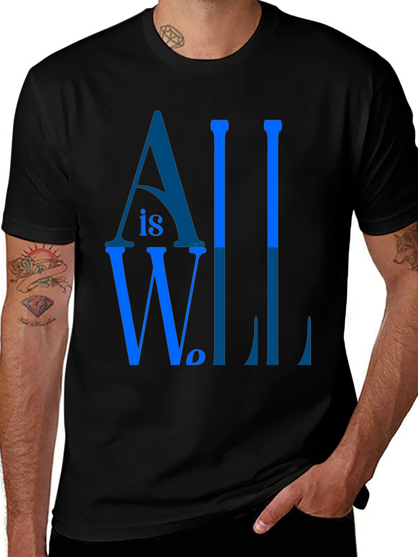 Variant 29 of All is Well Graphic Tee - Unisex Casual Shirt