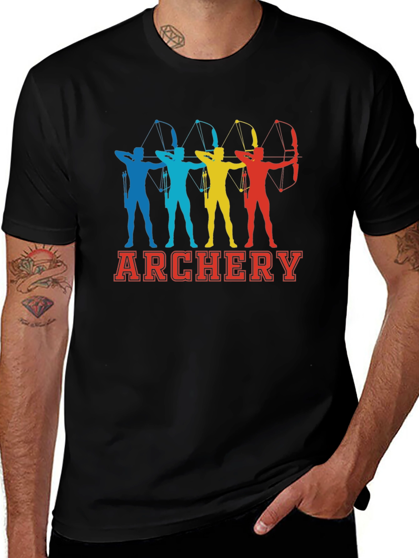 Variant 21 of Archery Retro Graphic T-Shirt