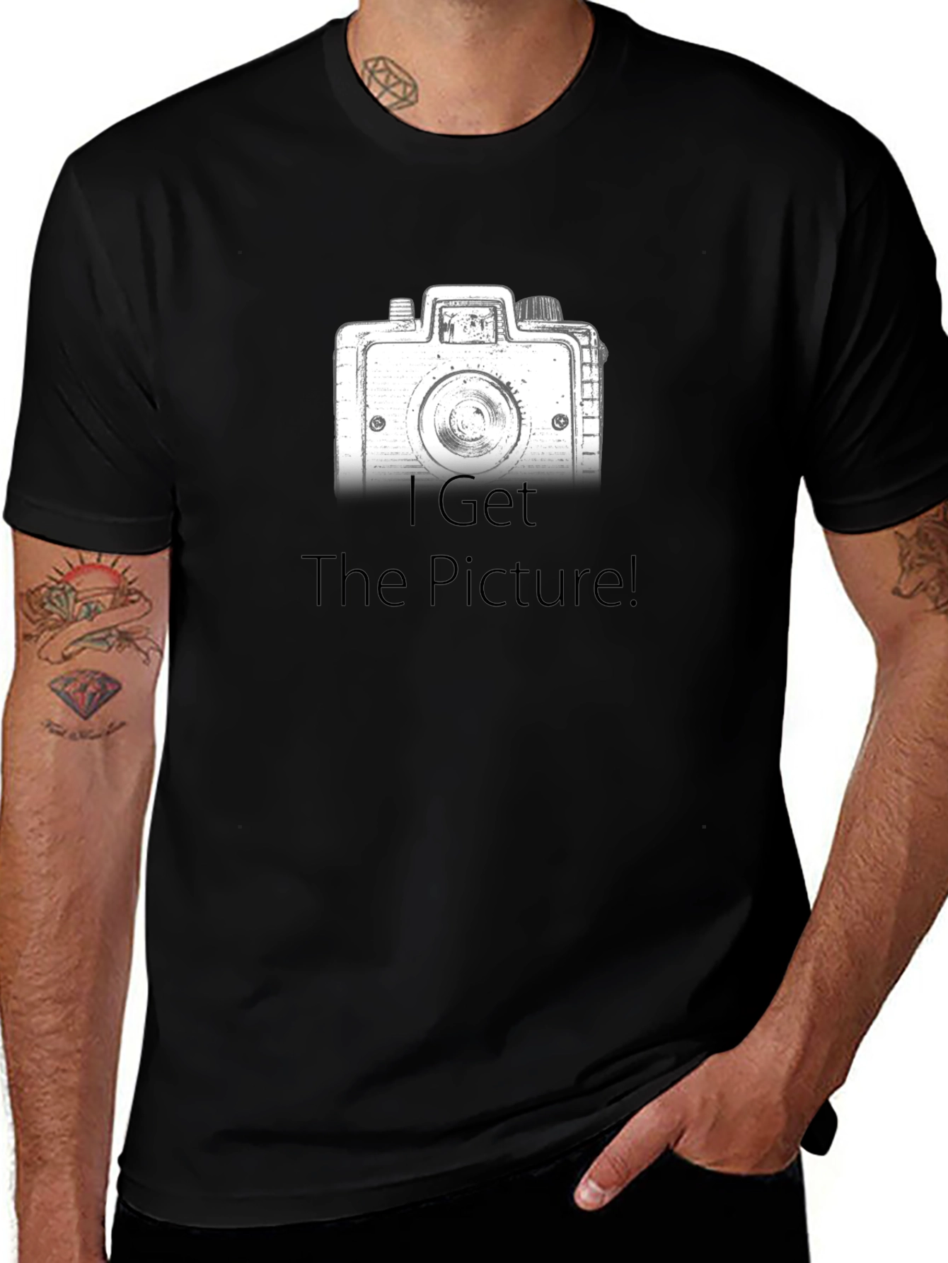 Retro Camera T-Shirt - I Get The Picture!