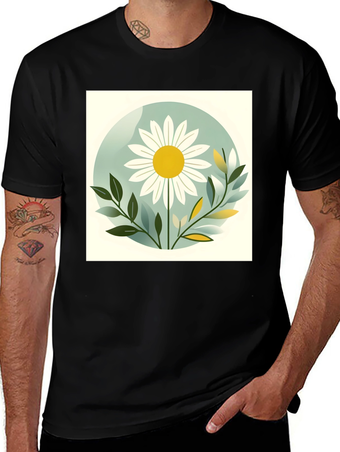 Variant 13 of Daisy Graphic Tee - Stylish Comfort