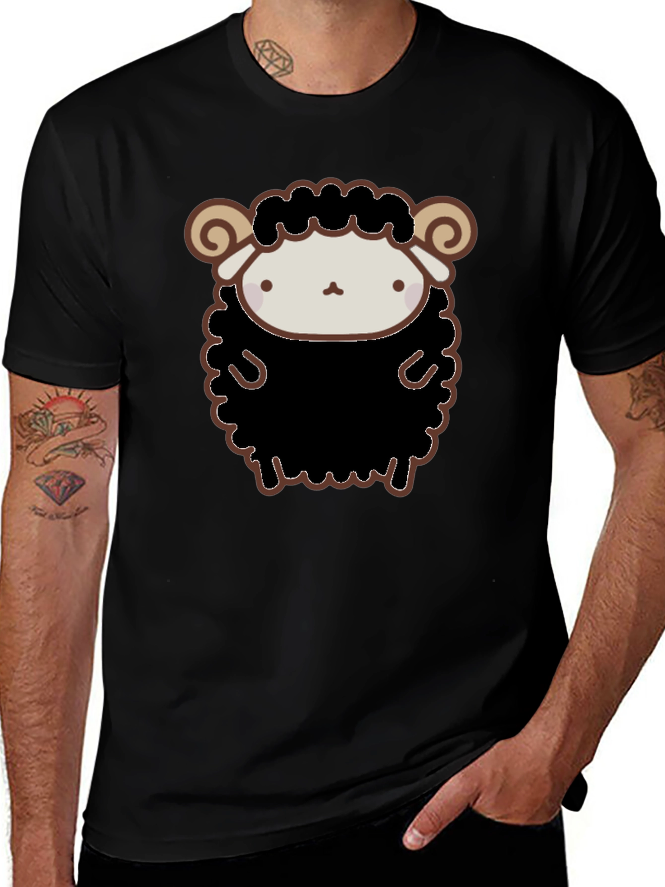 Variant 26 of Cute Black Sheep Graphic T-Shirt