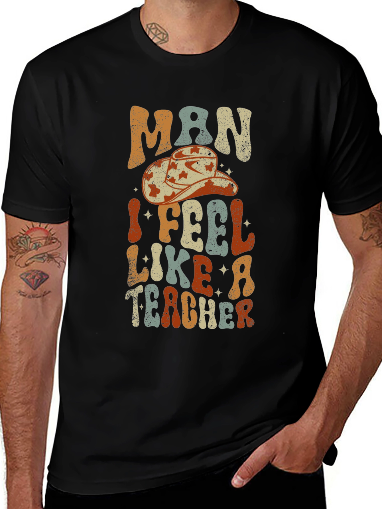 Variant 2 of Man I Feel Like a Teacher Graphic T-Shirt