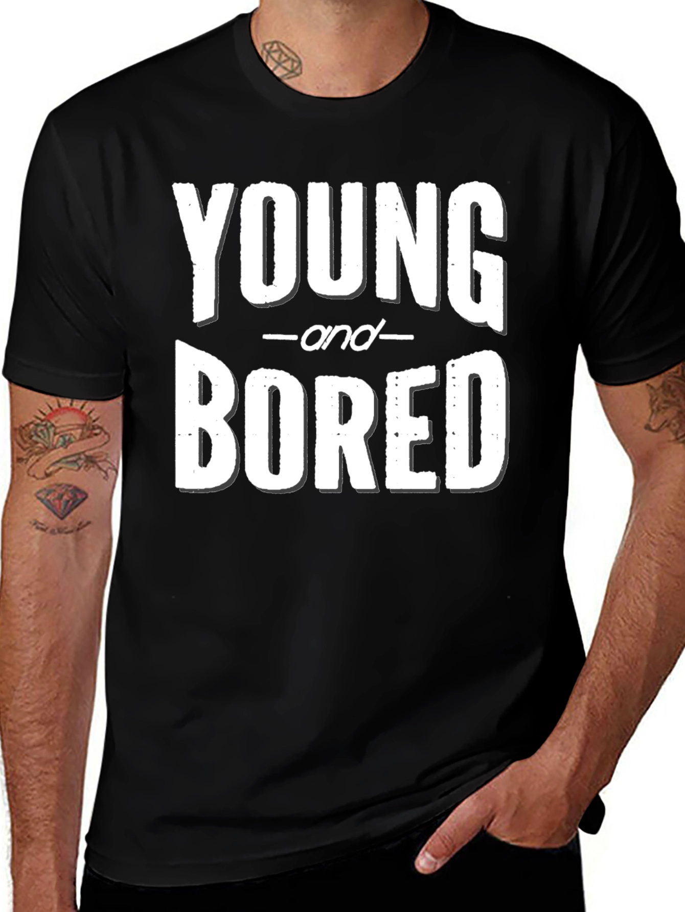 Variant 28 of Young and Bored Graphic Tee - Casual Streetwear