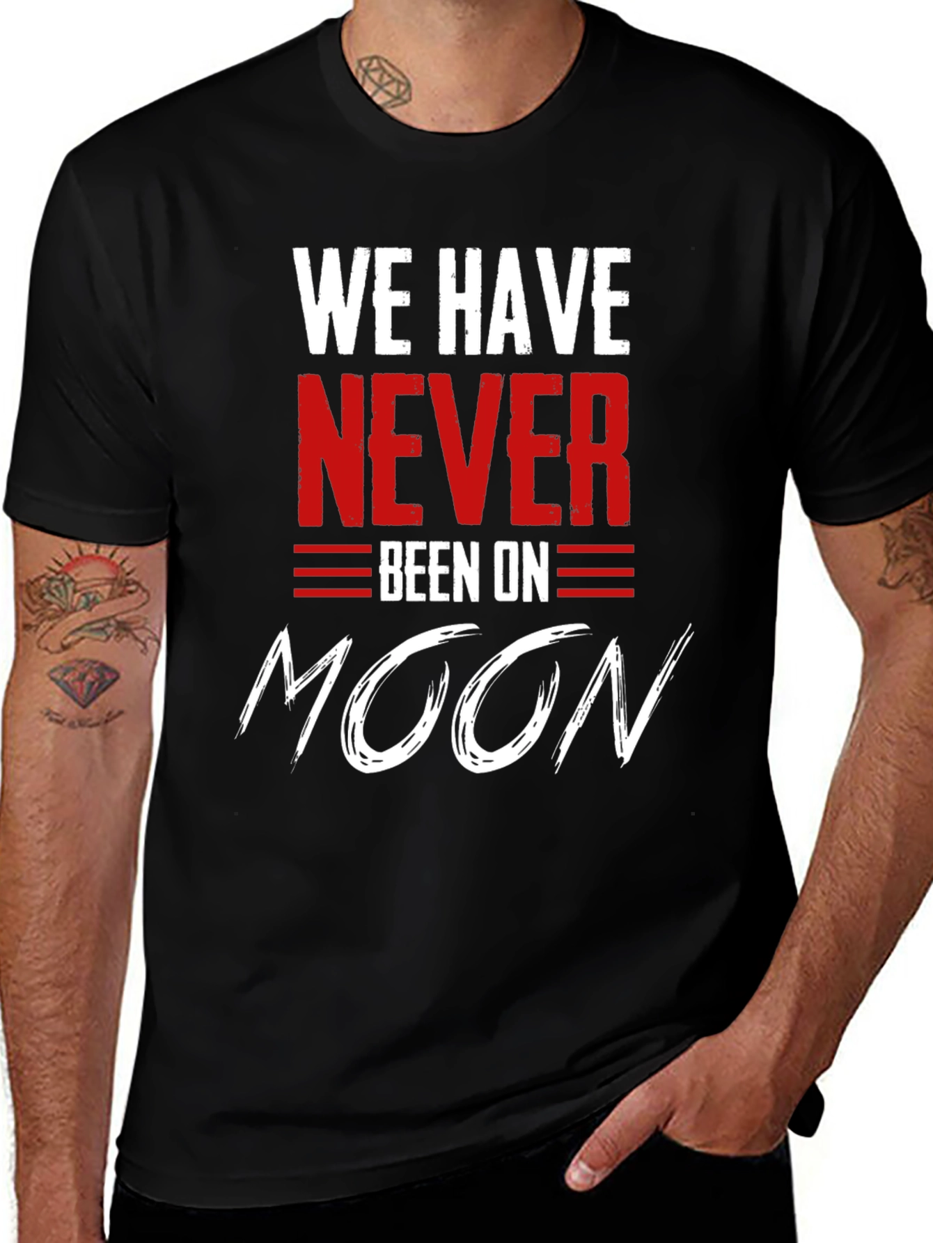 Variant 7 of We Have Never Been On Moon T-Shirt