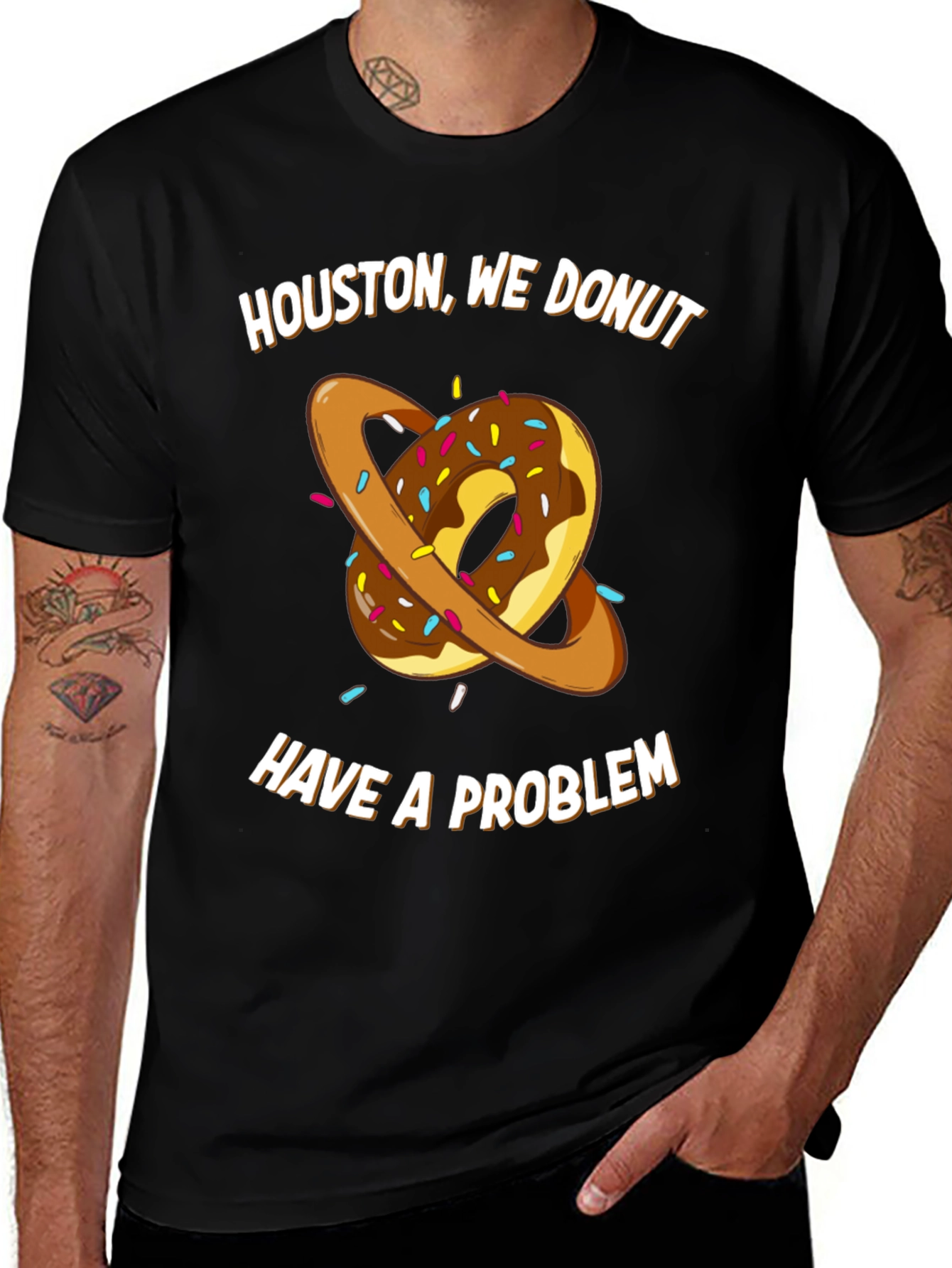 Variant 10 of Houston We Donut Have A Problem T-Shirt