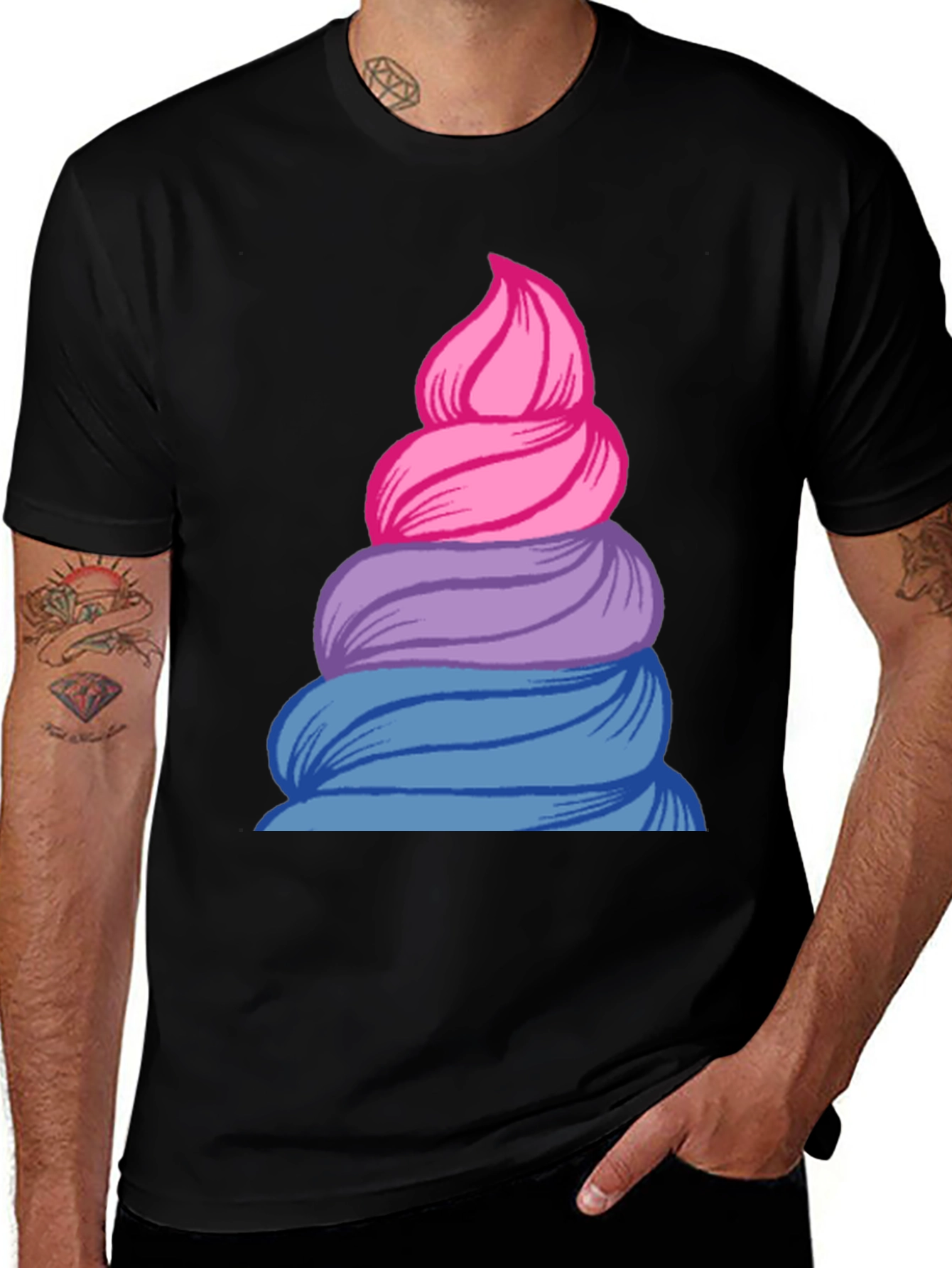 Variant 15 of Bisexual Pride Poop T-Shirt