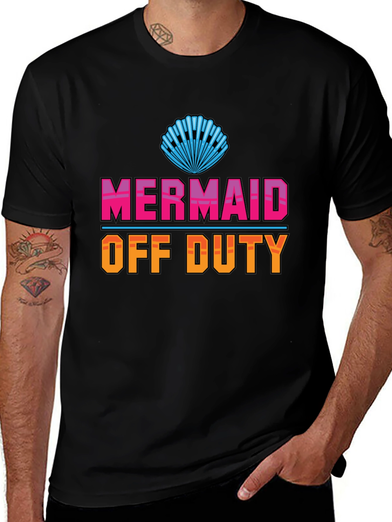 Variant 28 of Mermaid Off Duty Graphic Tee