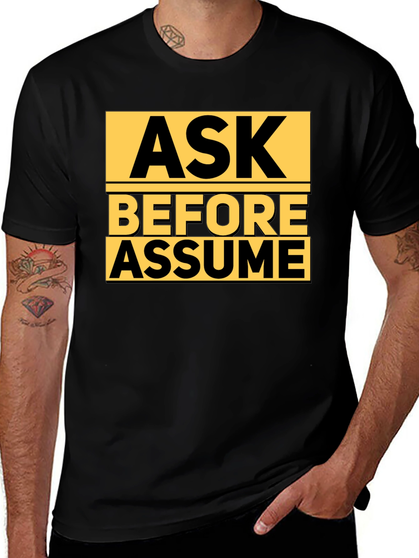 Variant 14 of Ask Before Assume Graphic Tee