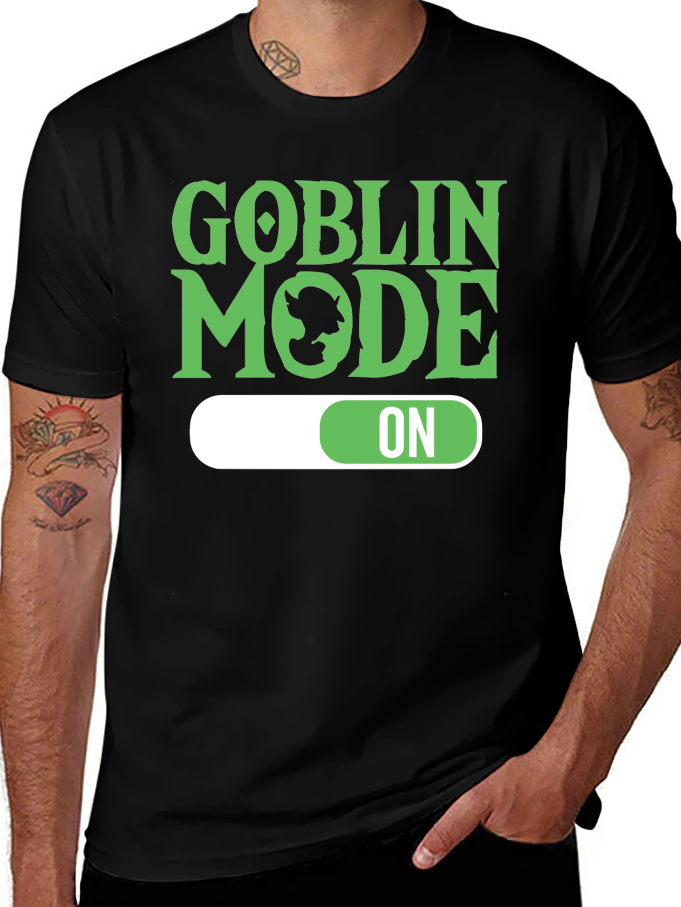Variant 13 of Goblin Mode On Graphic Tee - Black