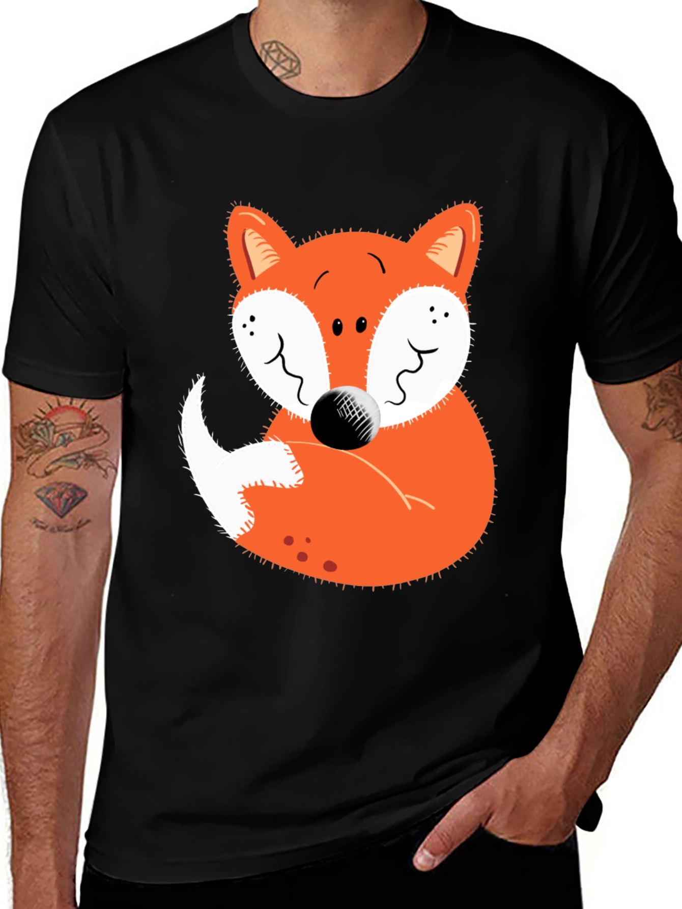 Variant 5 of Cute Fox Graphic Tee - Soft Cotton Comfort