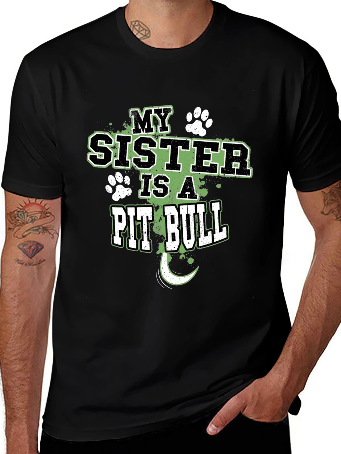 My Sister Is A Pit Bull T-Shirt
