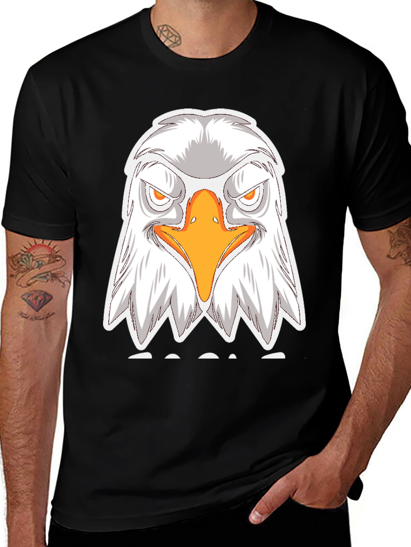 Variant 12 of Eagle Graphic Tee - Angry Bird of Prey Design