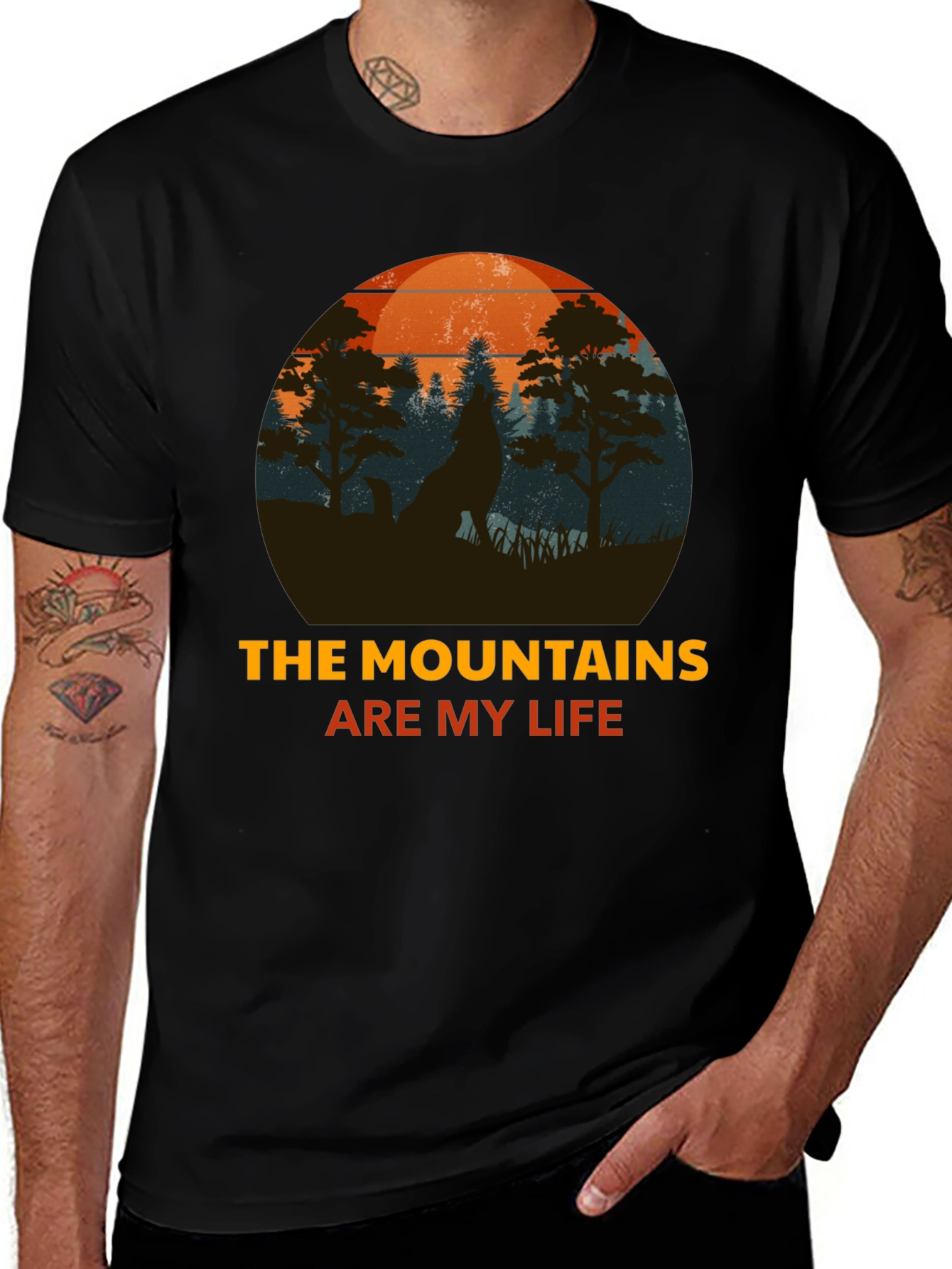 Variant 9 of Mountains Are My Life Graphic Tee
