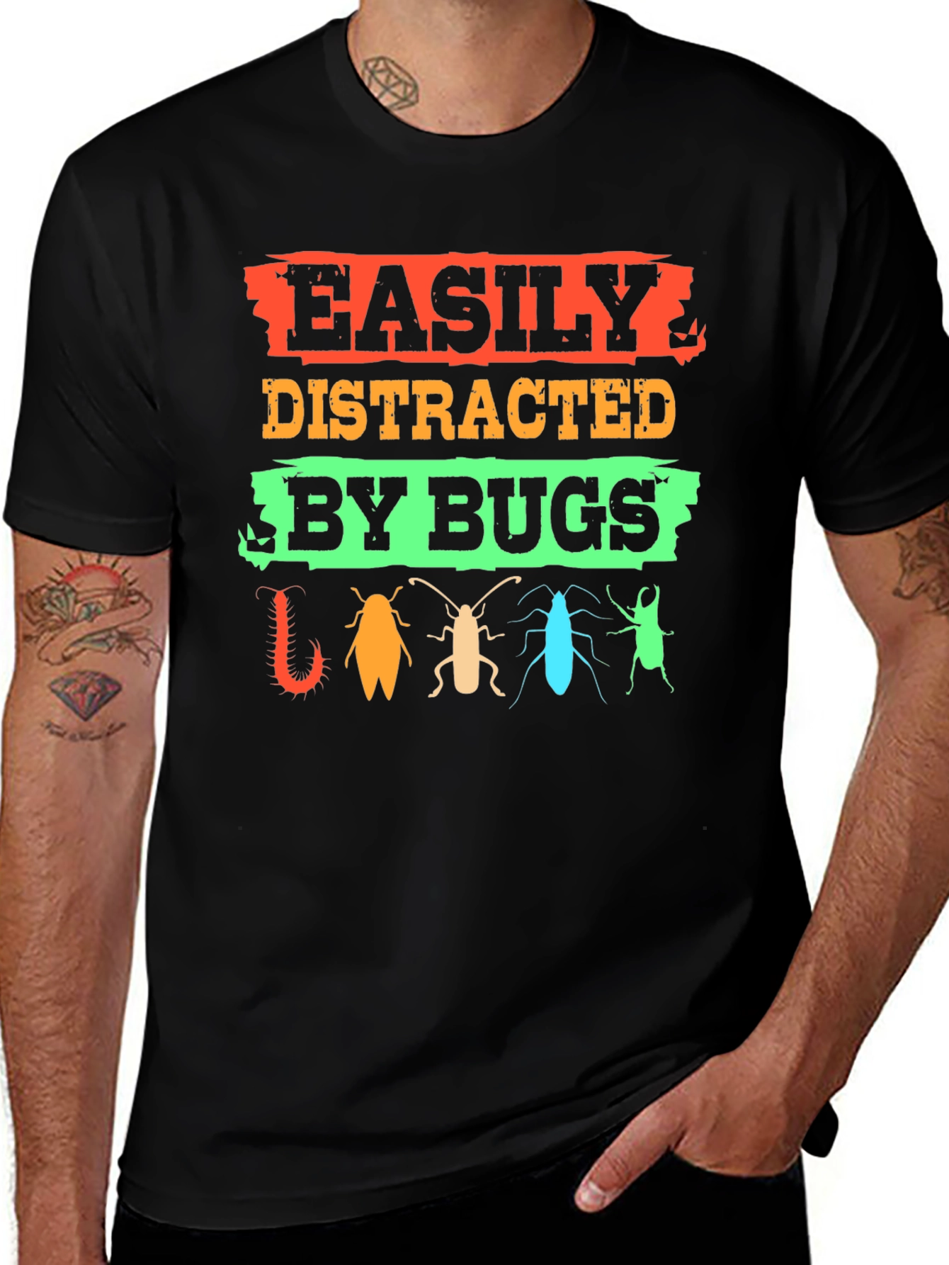 Easily Distracted By Bugs T-Shirt