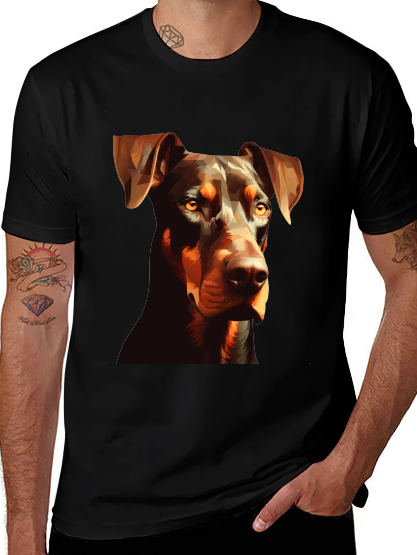 Variant 20 of Doberman Dog Graphic T-Shirt - Cool Canine Tee