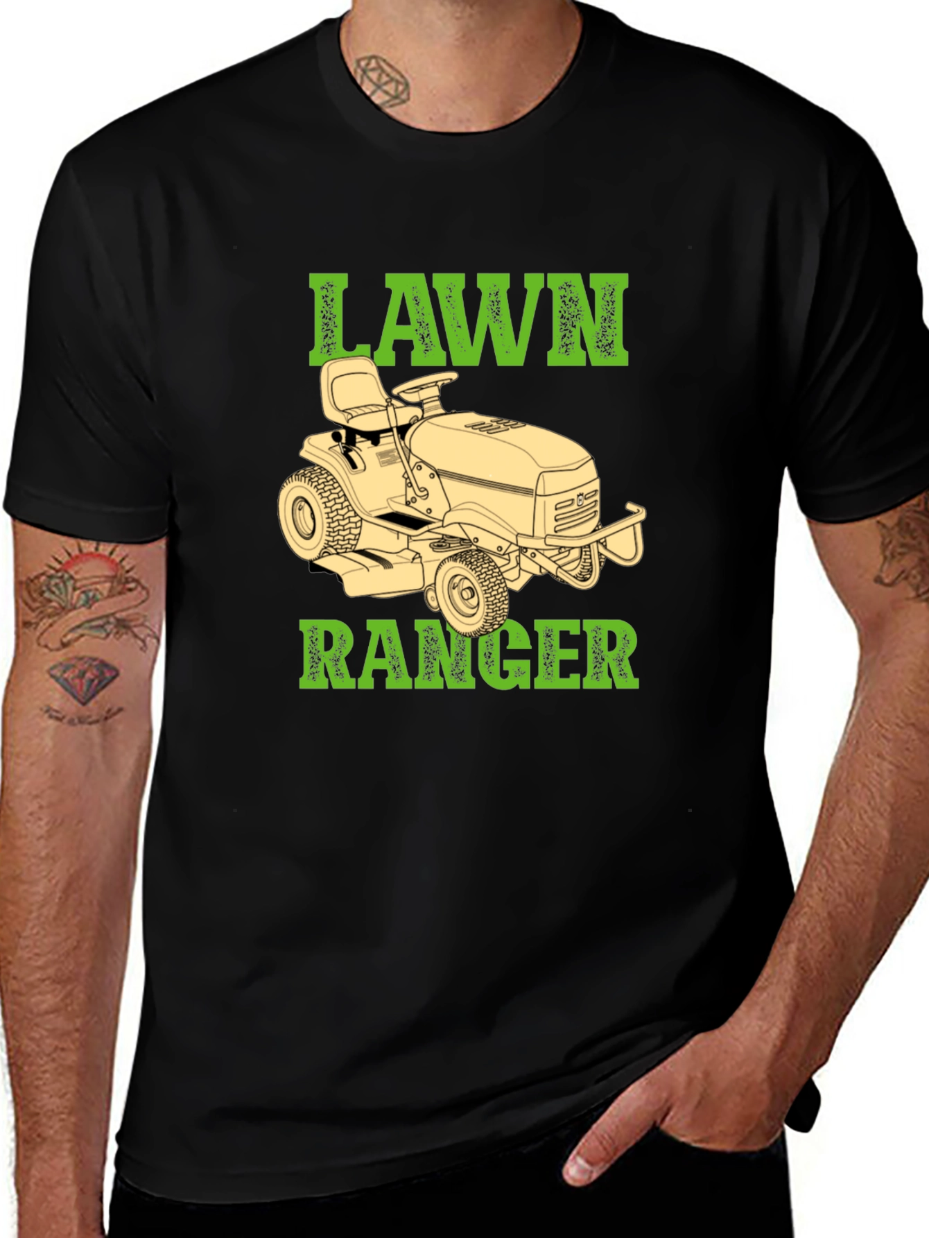 Variant 9 of Lawn Ranger T-Shirt - Mowing Humor