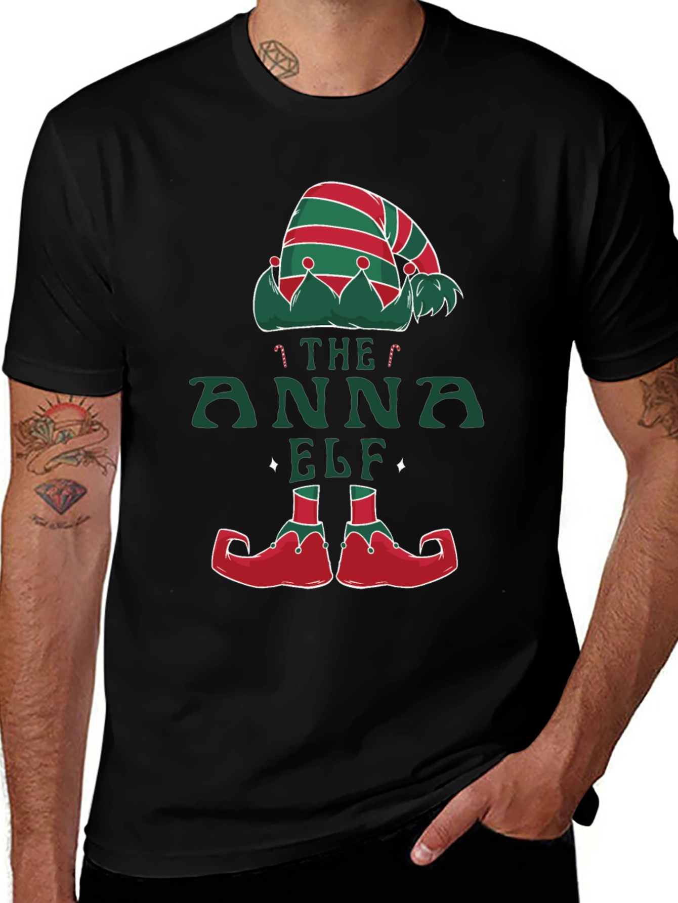 Anna Elf Christmas T-Shirt - Holiday Festive Tee