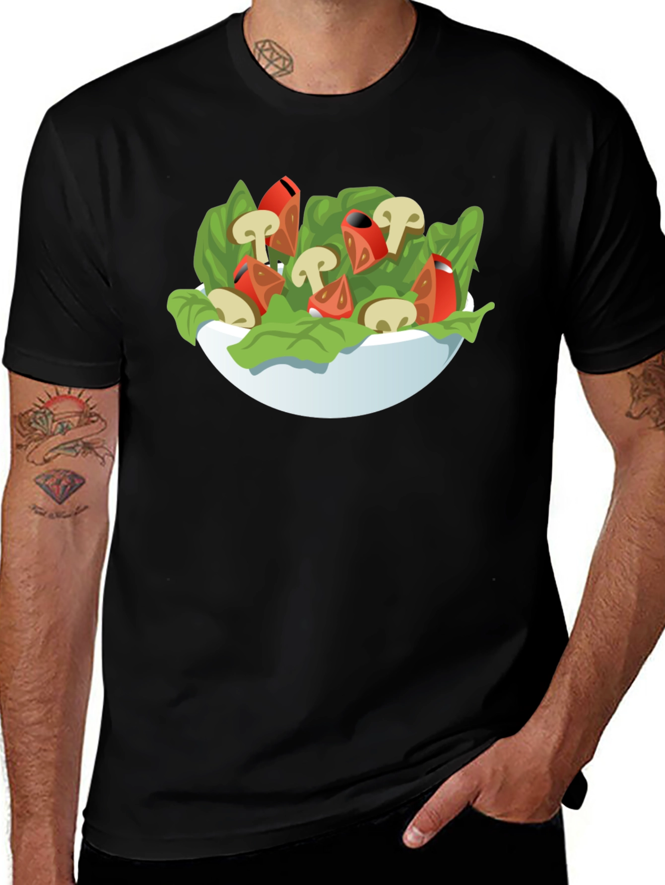 Salad Graphic T-Shirt - Fun & Quirky Design