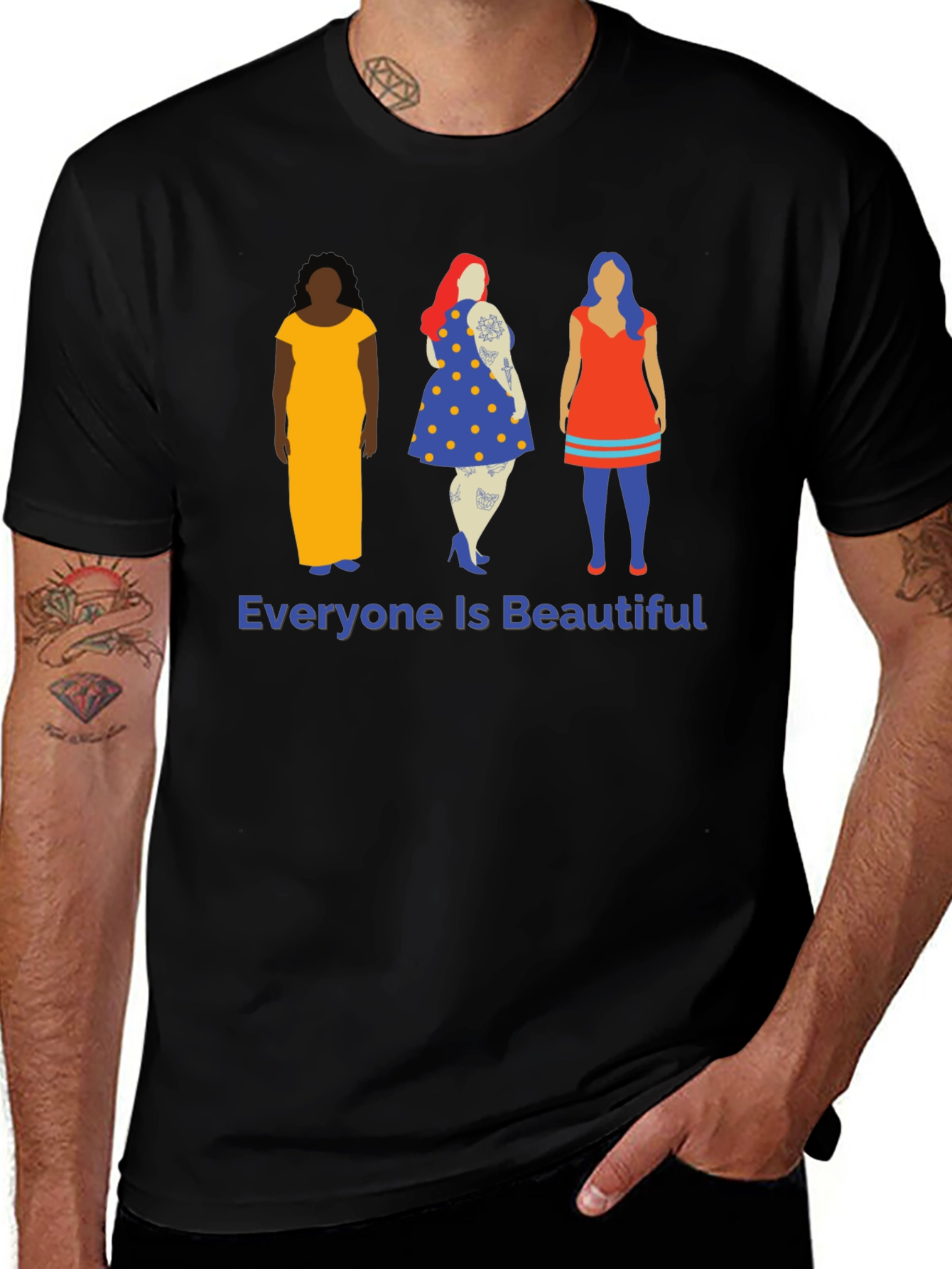 Variant 29 of Everyone Is Beautiful Graphic Tee