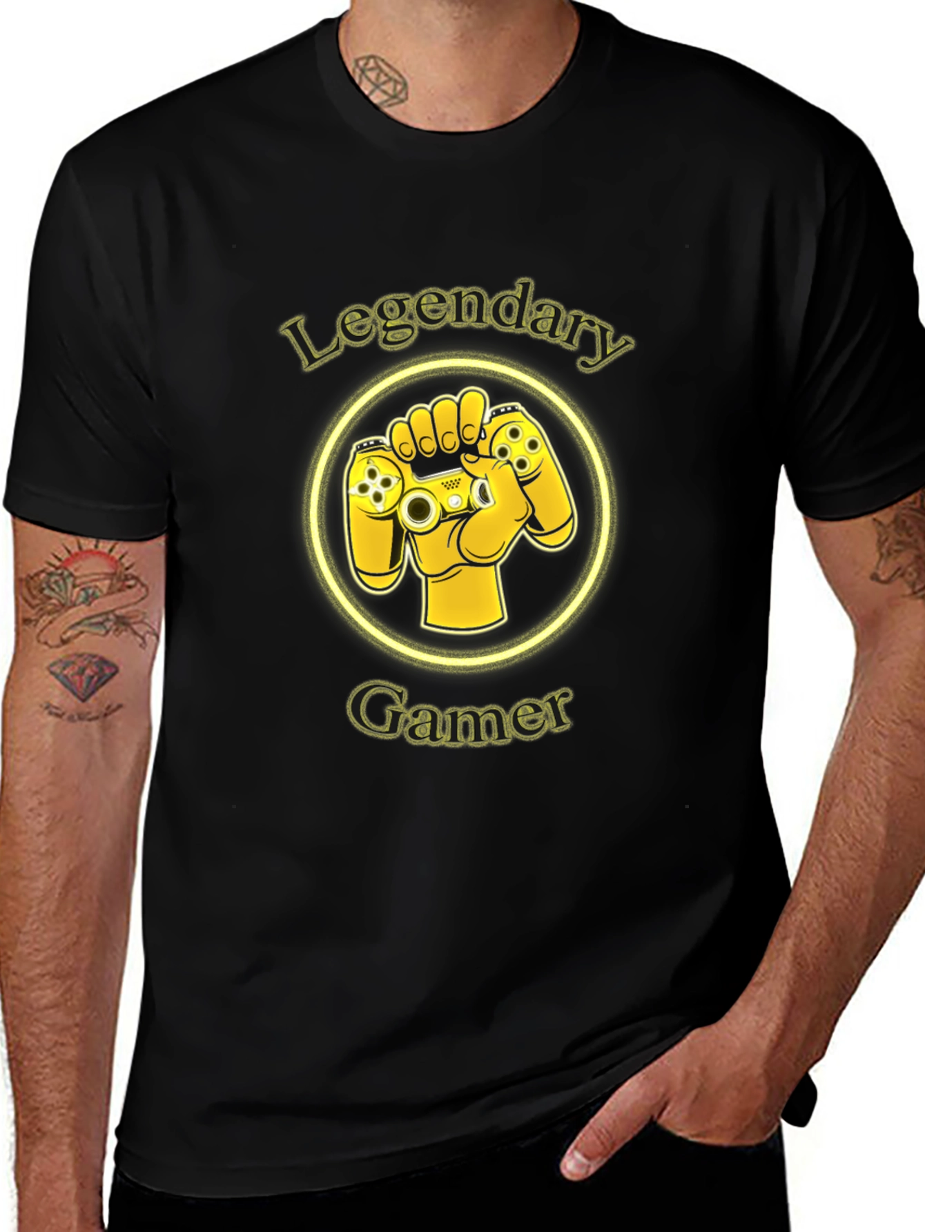 Legendary Gamer T-Shirt - Controller Fist Design