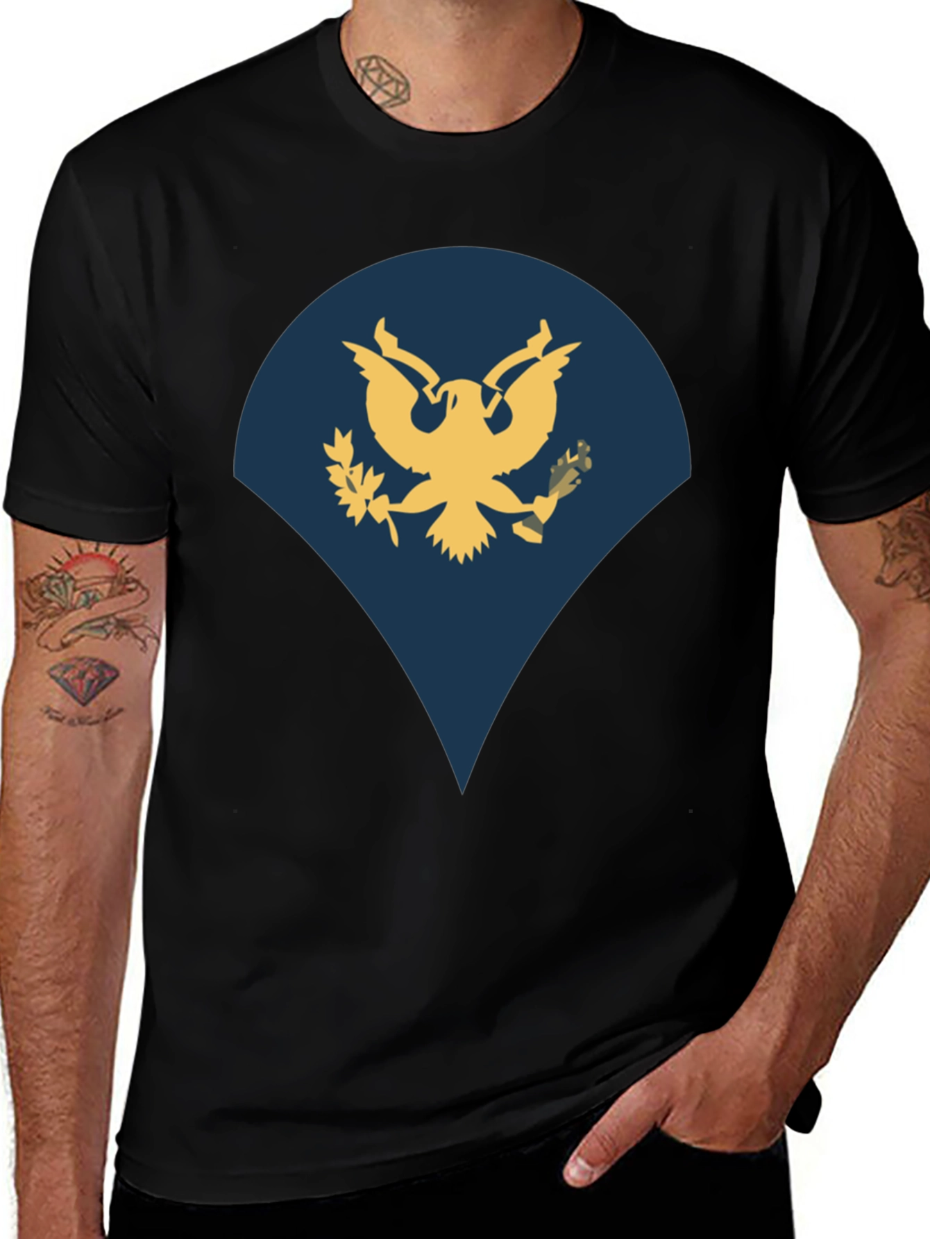 Variant 18 of Eagle Graphic T-Shirt - Patriotic Design