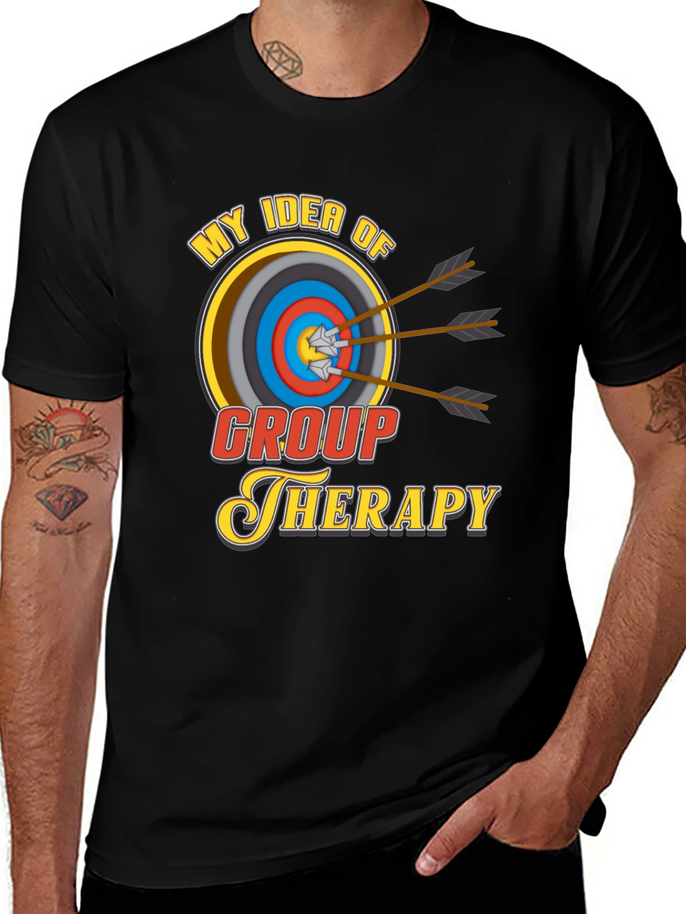 Variant 13 of Group Therapy Archery T-Shirt - Funny Novelty Tee
