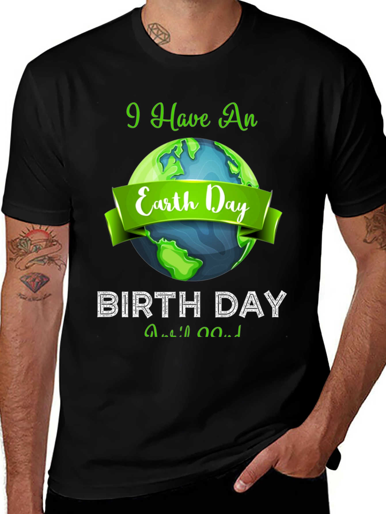 Earth Day Birthday April 22nd Graphic T-Shirt