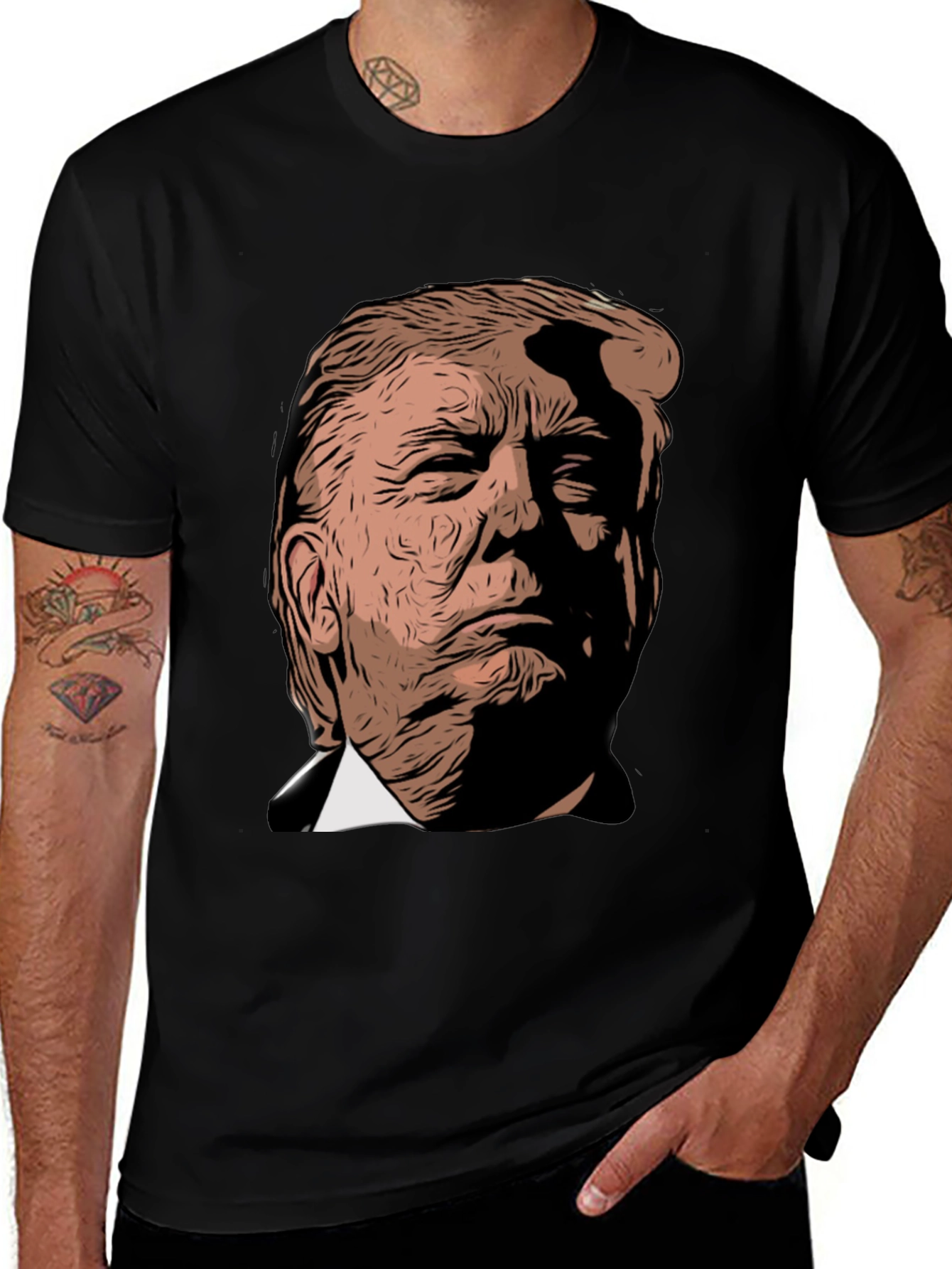 Variant 17 of Donald Trump Graphic T-Shirt Political Humor Tee