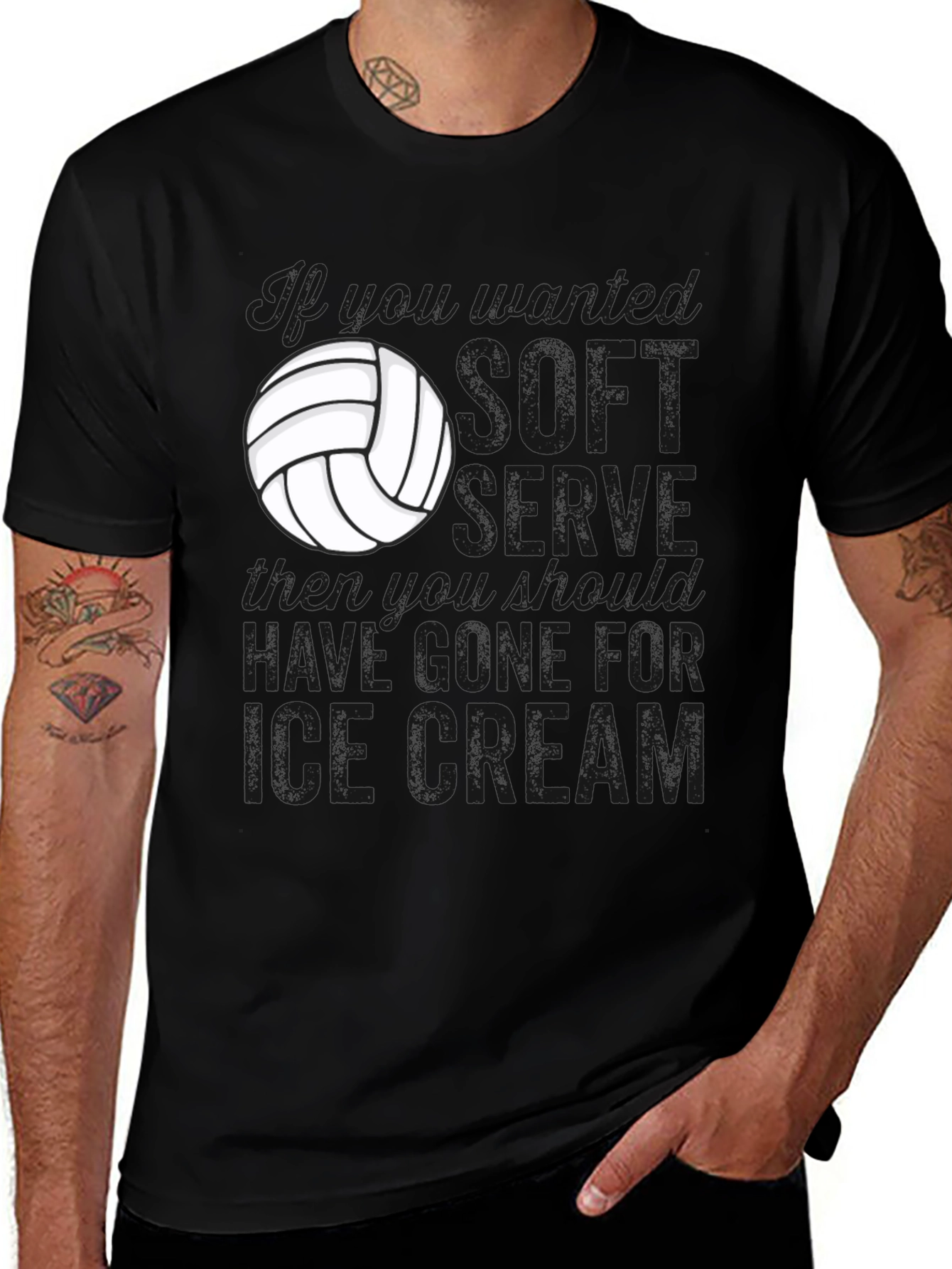 Variant 28 of Volleyball Soft Serve Funny T-Shirt