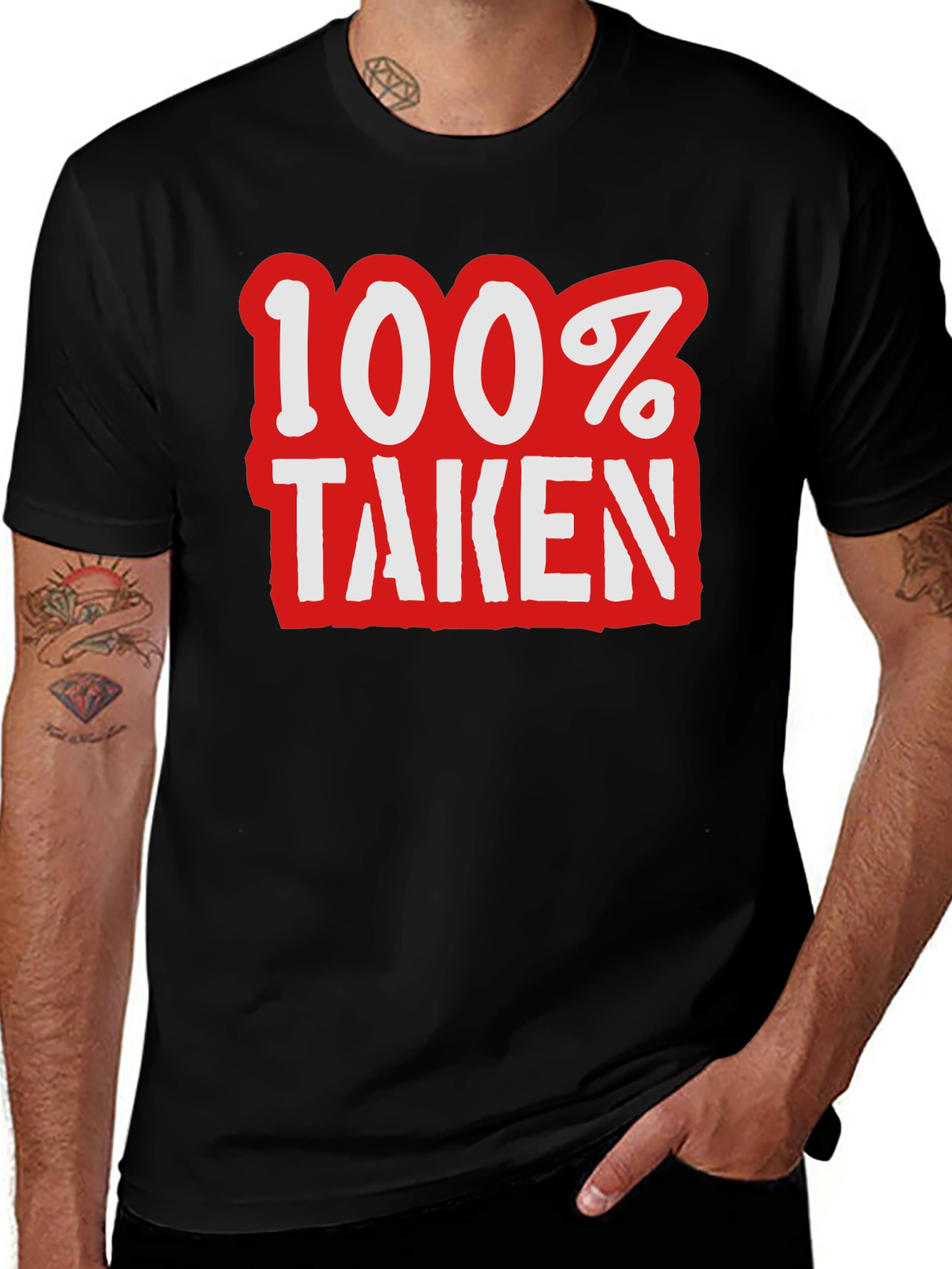 Variant 17 of 100% Taken Graphic Tee - Novelty T-Shirt