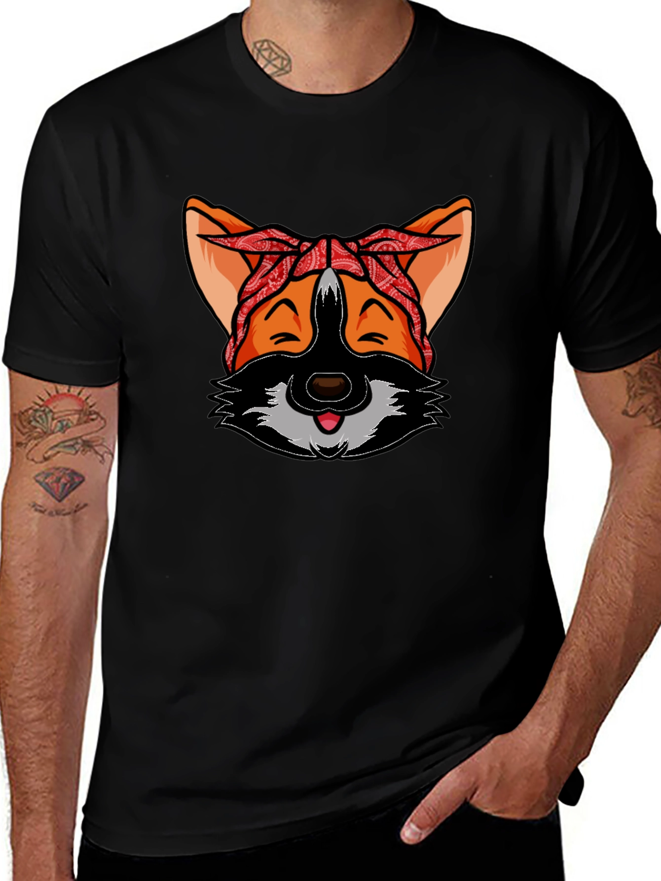 Variant 11 of Fox Bandana Graphic Tee