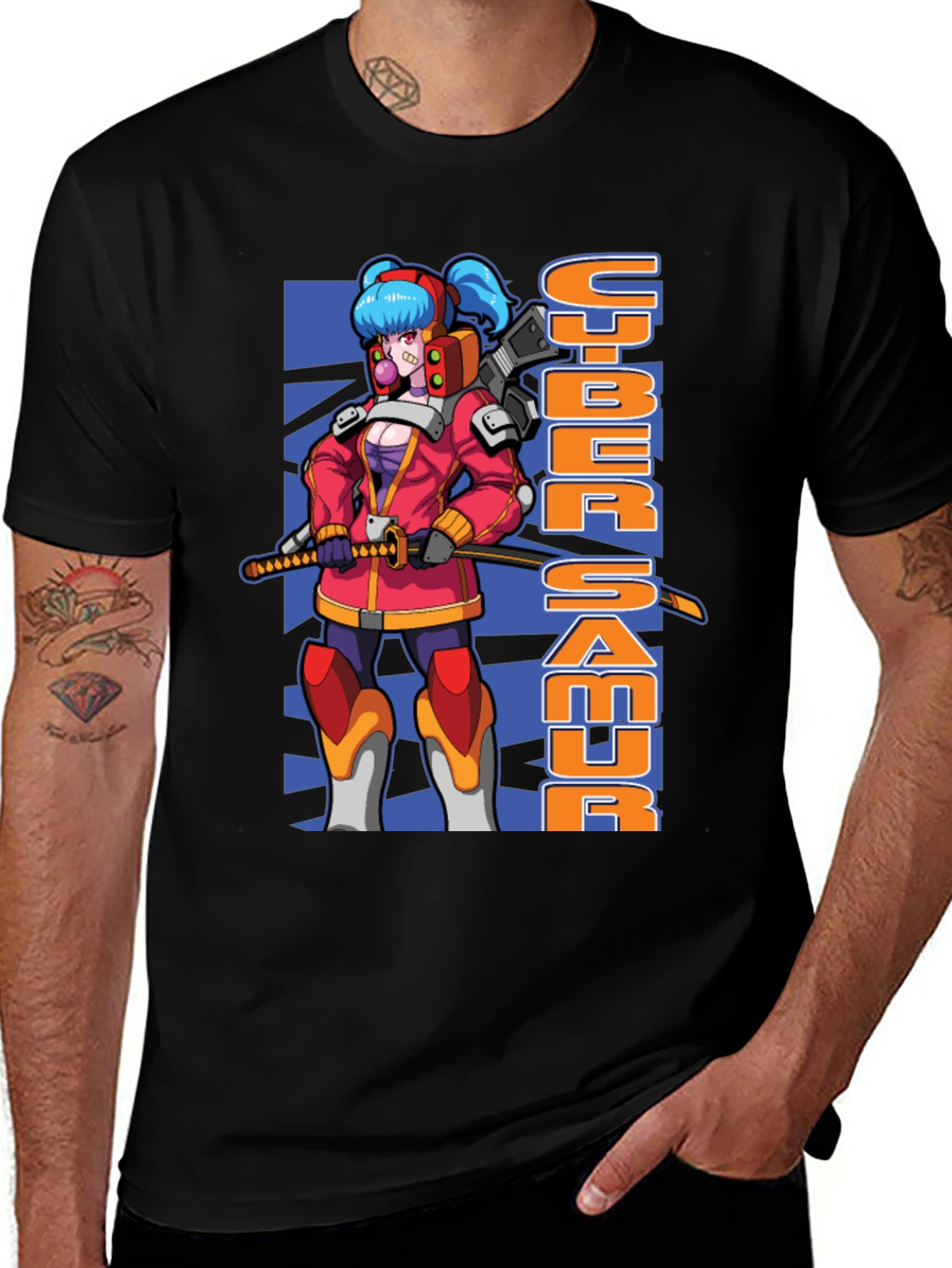 Variant 28 of Cyber Samurai T-Shirt