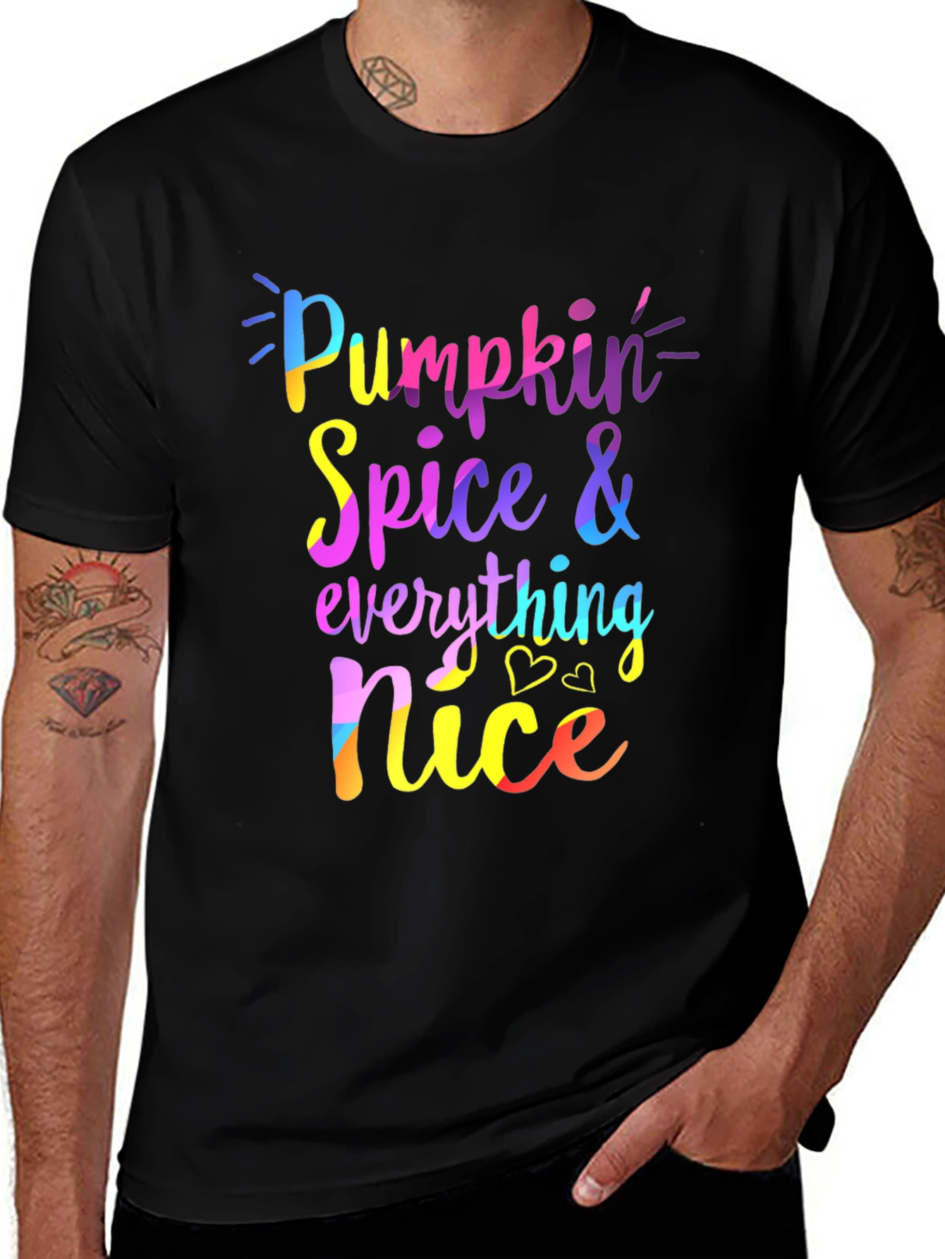 Variant 29 of Pumpkin Spice Everything Nice Black Tee