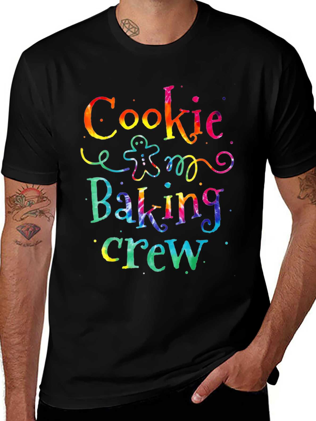 Black Cookie Baking Crew Tie-Dye T-Shirt main image