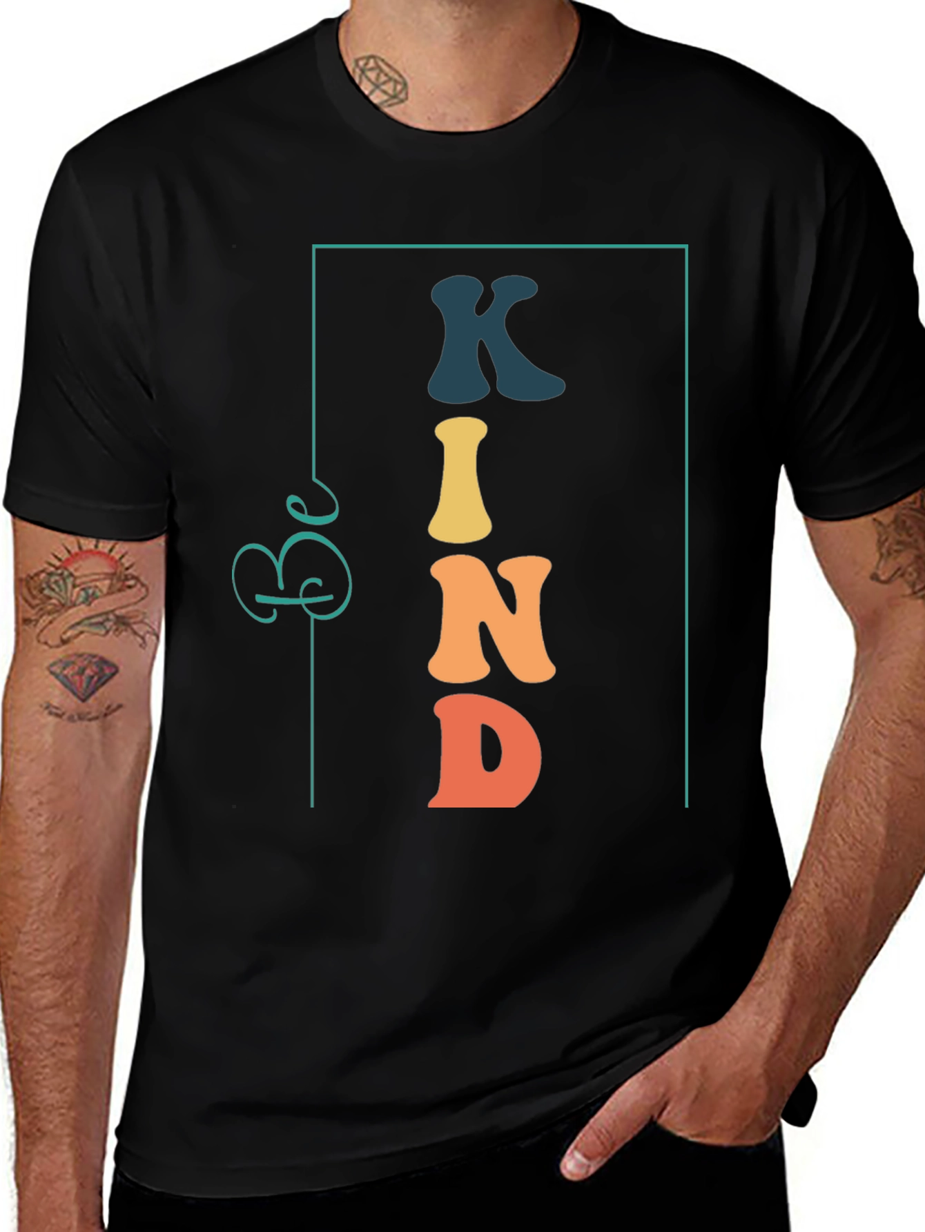 Variant 29 of Be Kind Graphic Tee - Trendy Casual T-Shirt