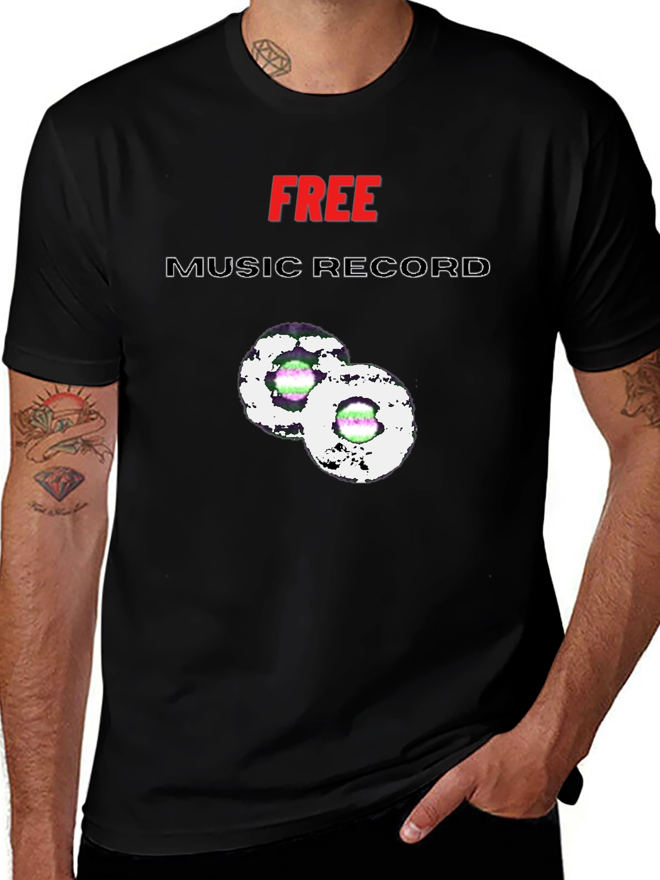 Variant 22 of Free Music Record Graphic Tee