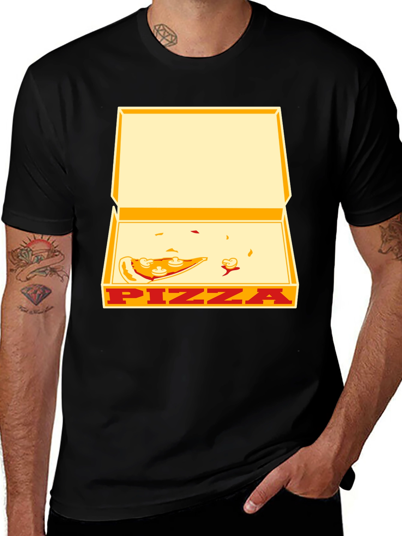 Variant 26 of Pizza Box Graphic Tee - Unisex Casual T-Shirt