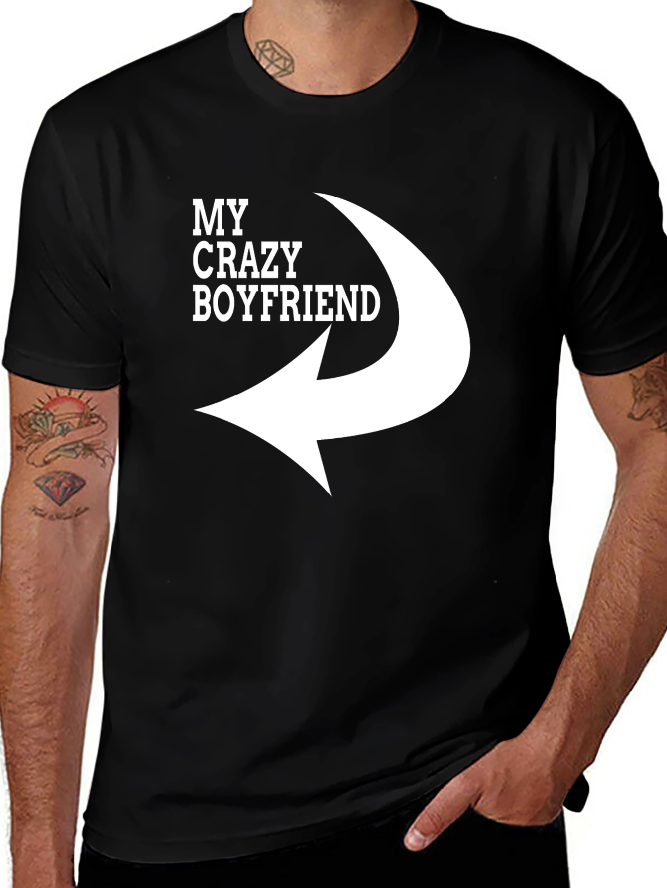 Variant 14 of My Crazy Boyfriend T-Shirt - Funny Relationship Tee