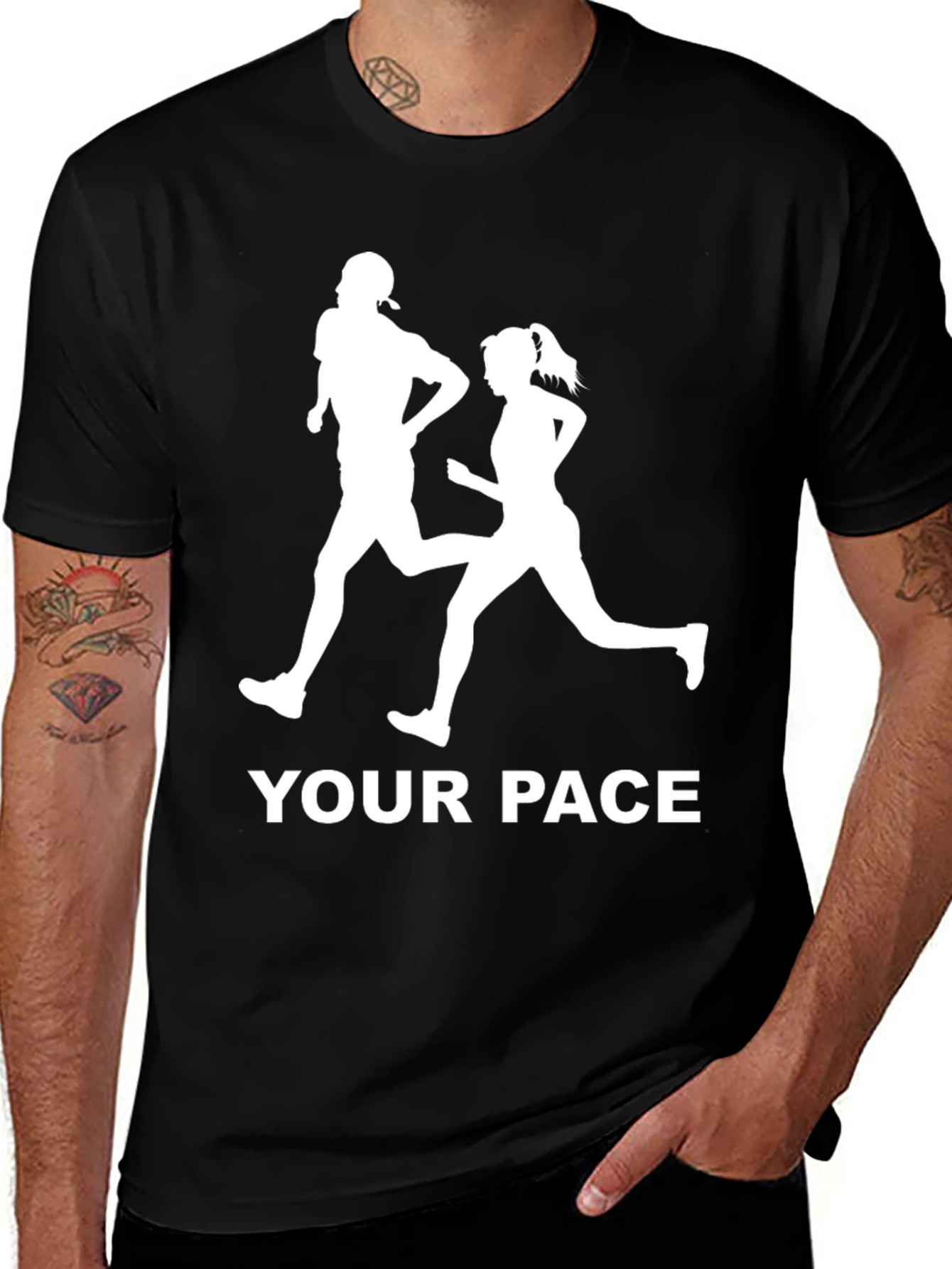 Variant 7 of Your Pace Running Graphic Tee