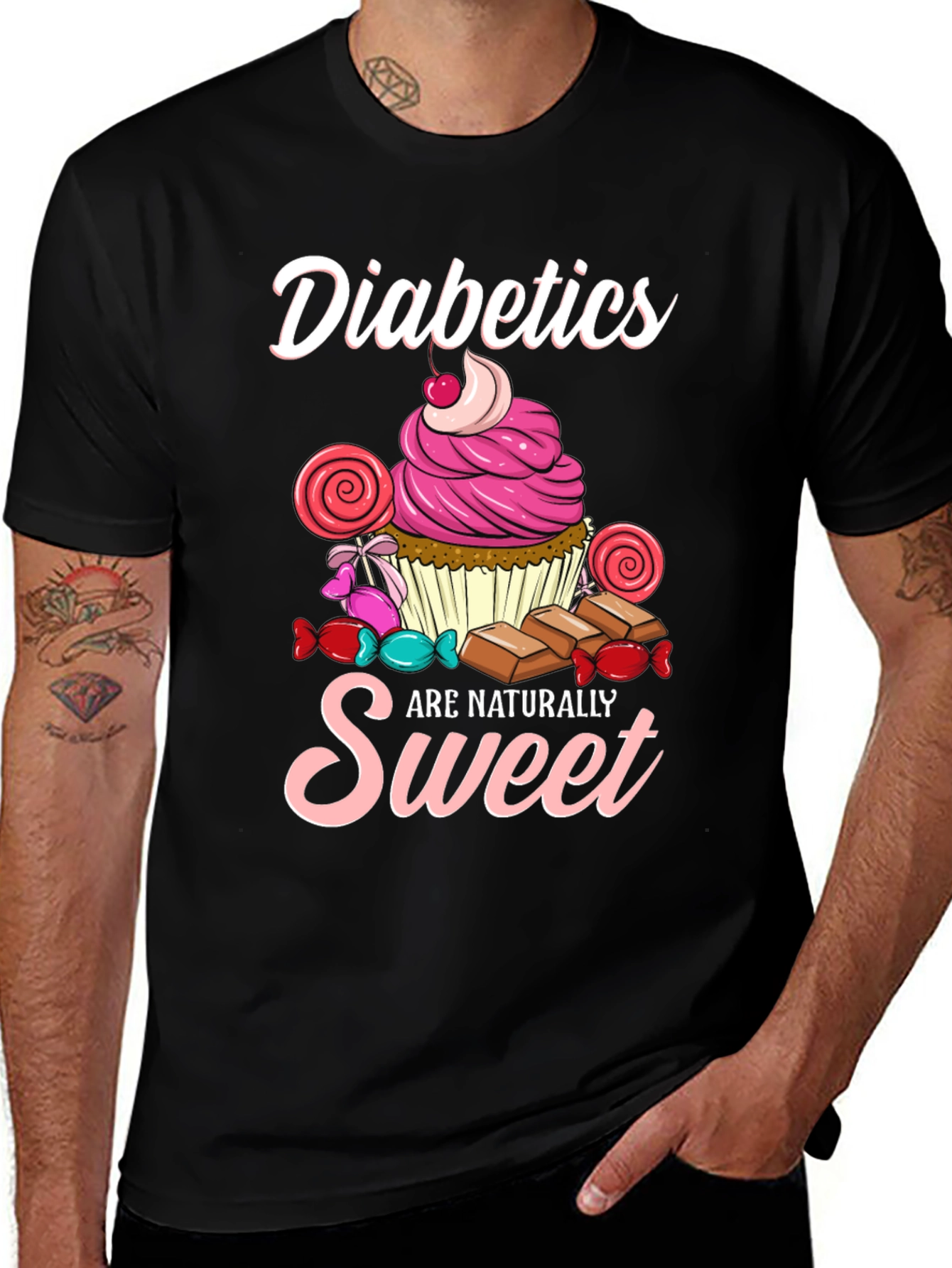 Variant 6 of Diabetics Are Naturally Sweet T-Shirt