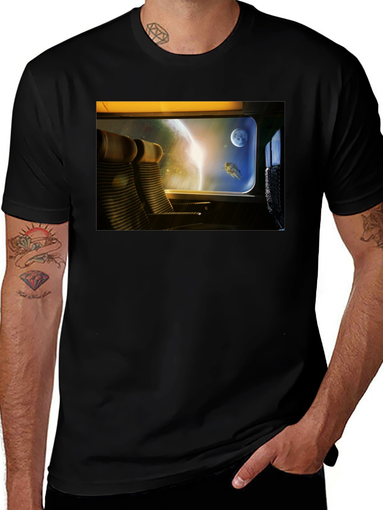 Variant 16 of Space Train Ride T-Shirt