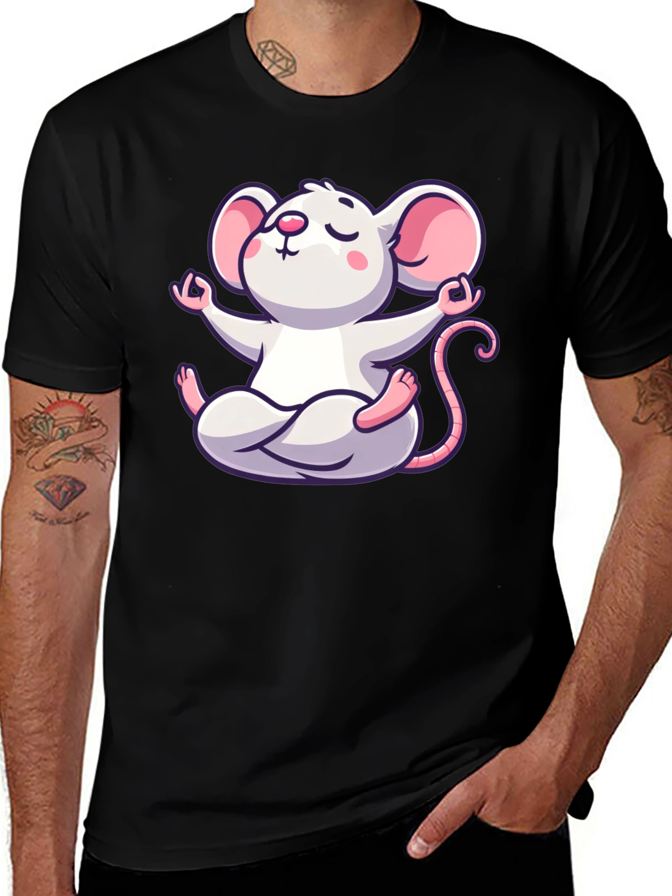 Variant 27 of Zen Mouse Graphic T-Shirt