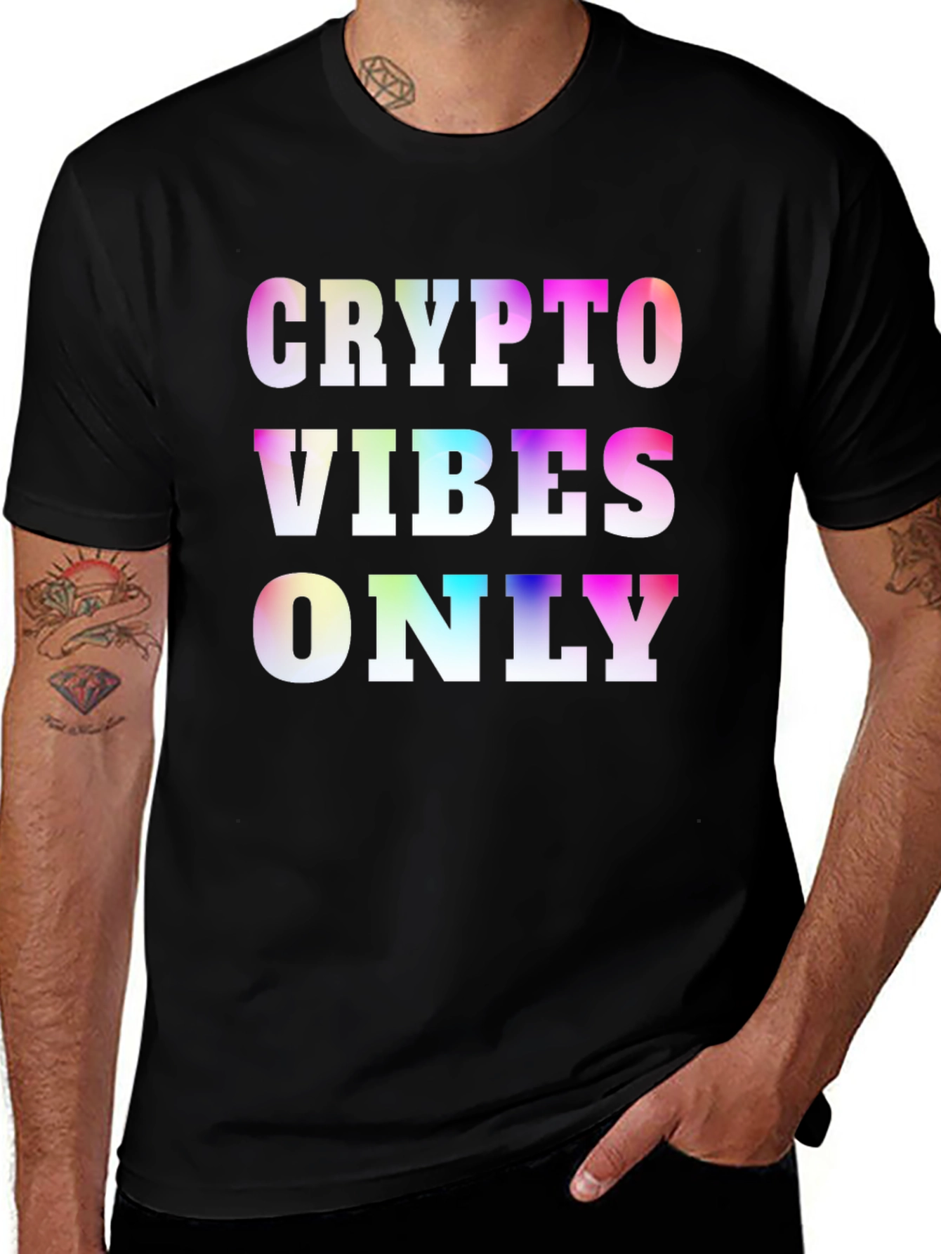 Variant 26 of Crypto Vibes Only Graphic T-Shirt