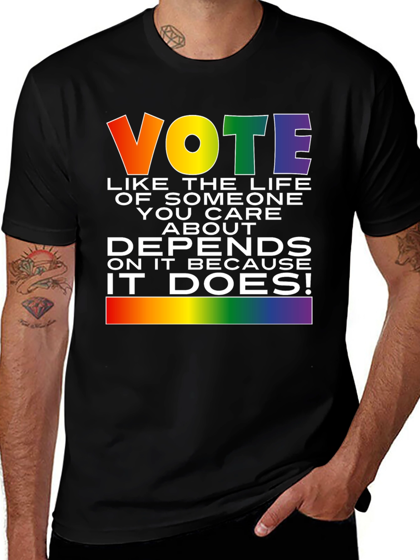Variant 20 of Vote Like Your Life Depends On It T-Shirt