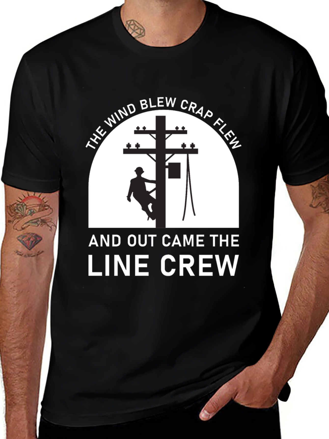 Variant 26 of Line Crew Humor T-Shirt